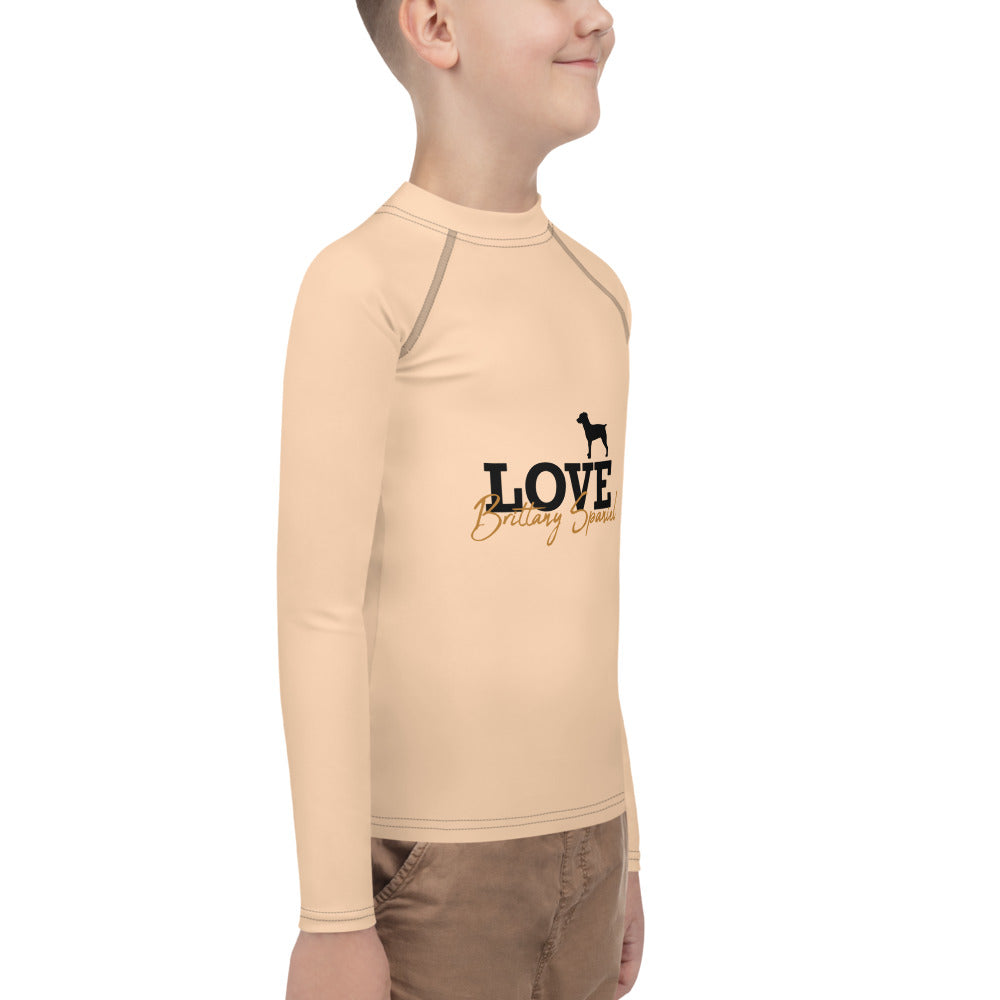 LOVE BRITTANY SPANIEL - Youth Rash Guard