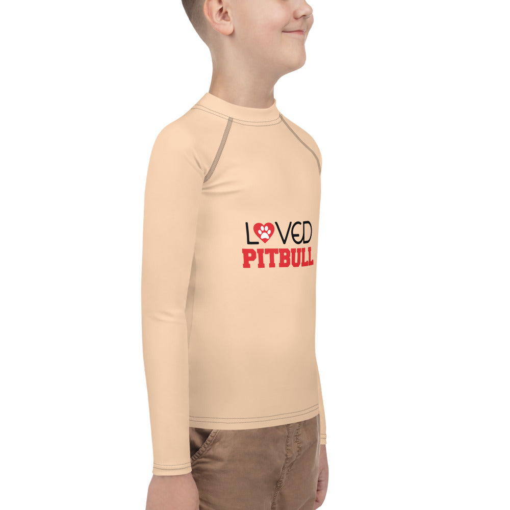 LOVED PITBULL - Youth Rash Guard
