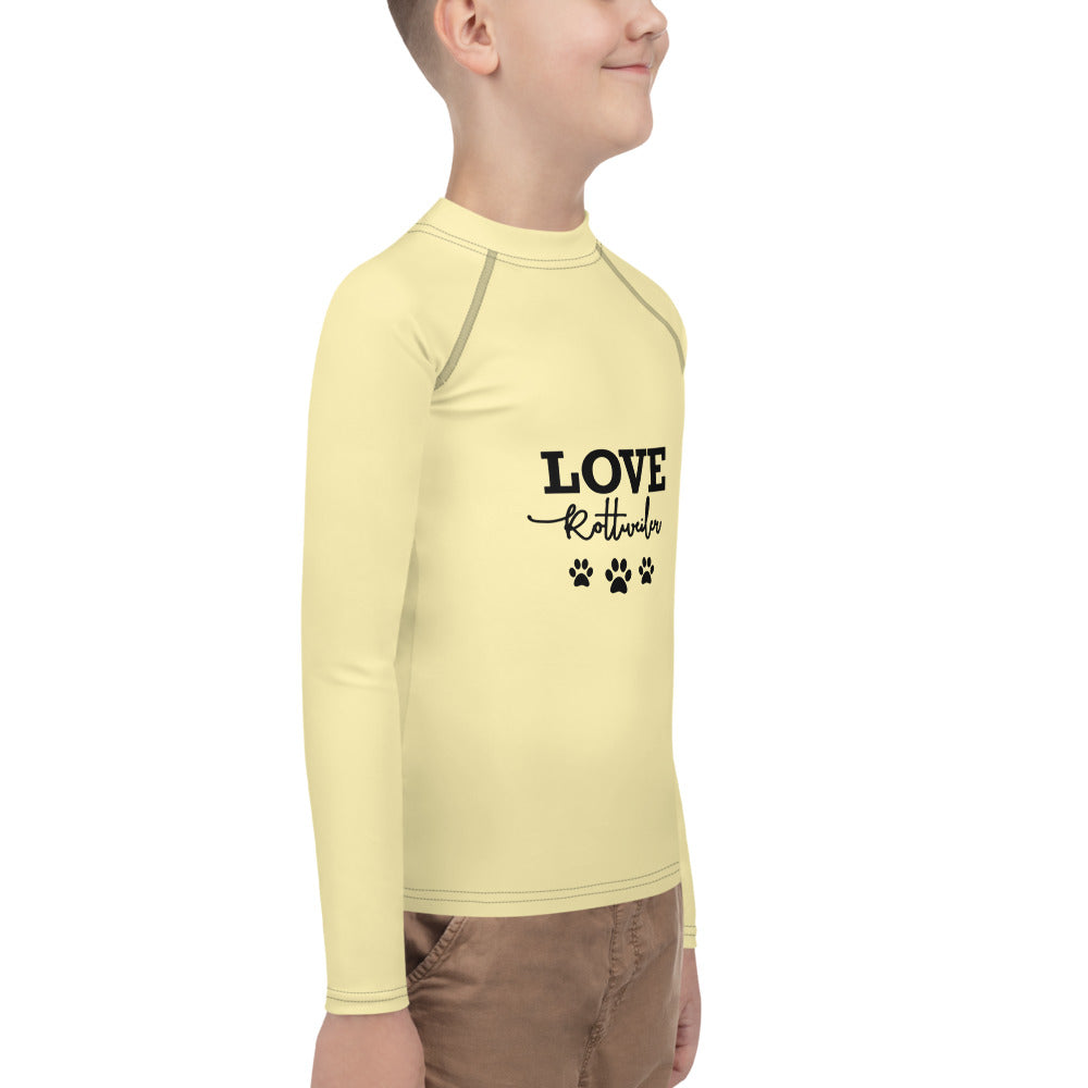 LOVE ROTTWEILER - Youth Rash Guard