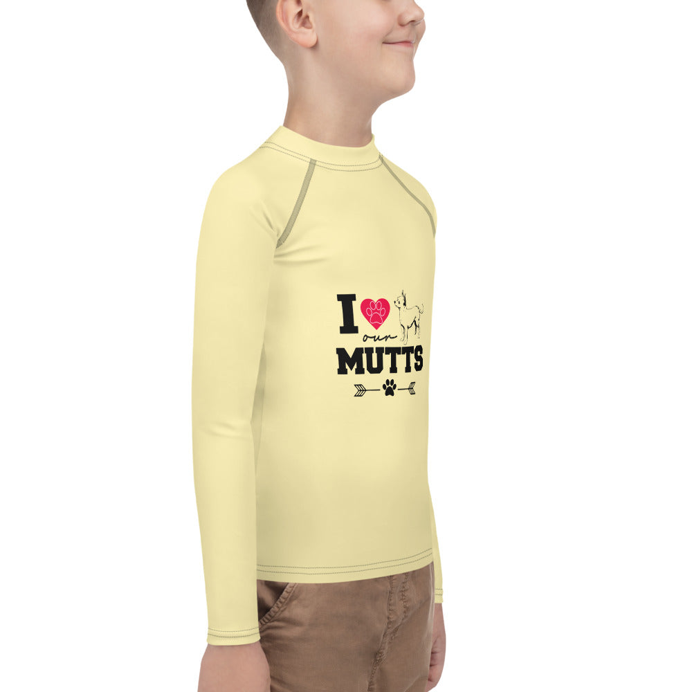 I LOVE OUR MUTTS - Youth Rash Guard