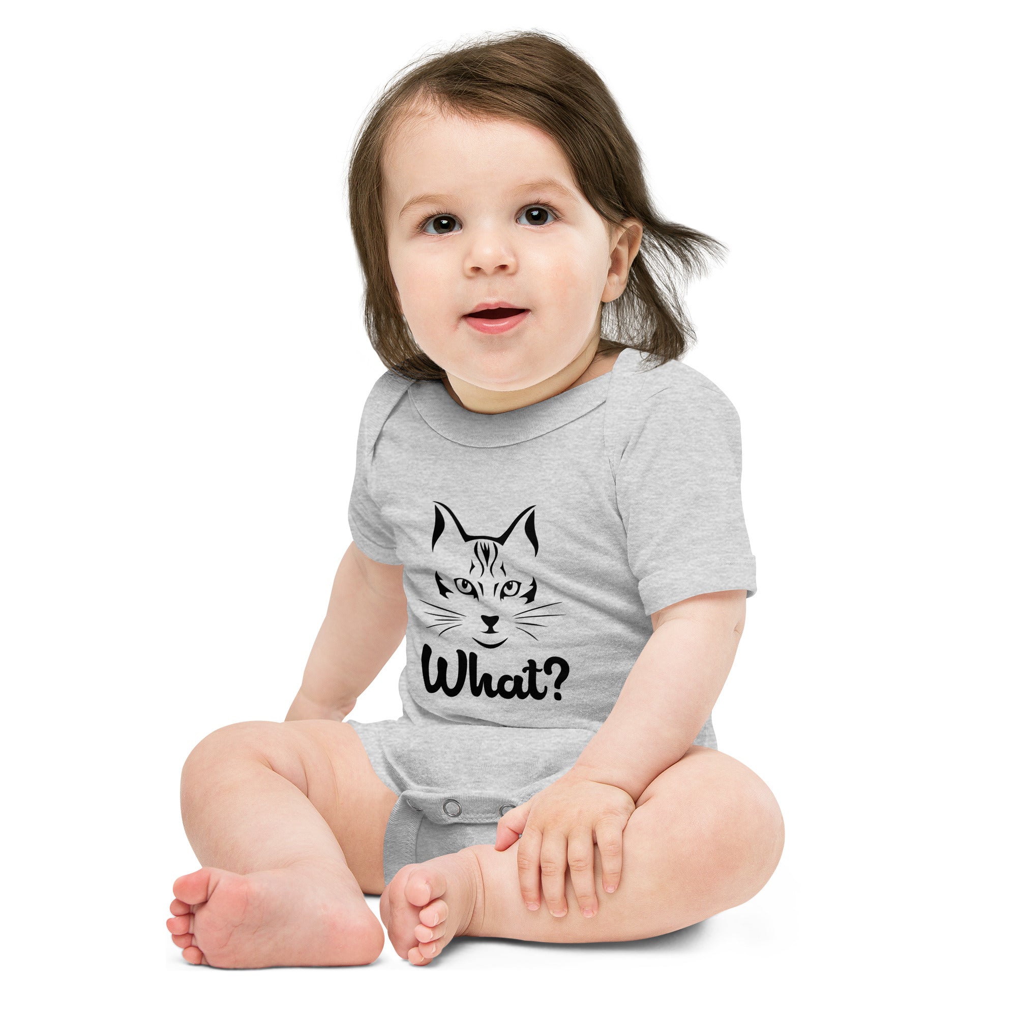 WHAT? - Baby short sleeve one piece