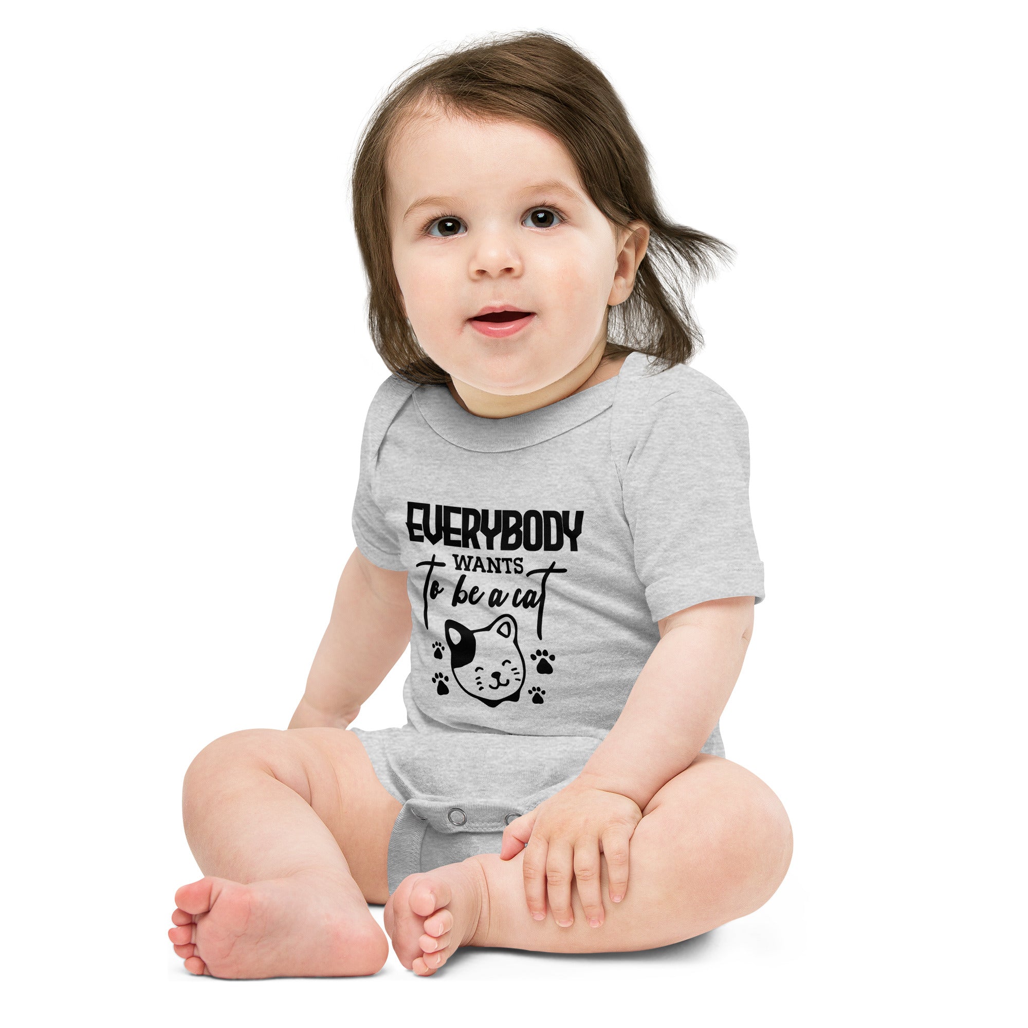 EVERYBODY WANTS TO BE A CAT - Baby short sleeve one piece