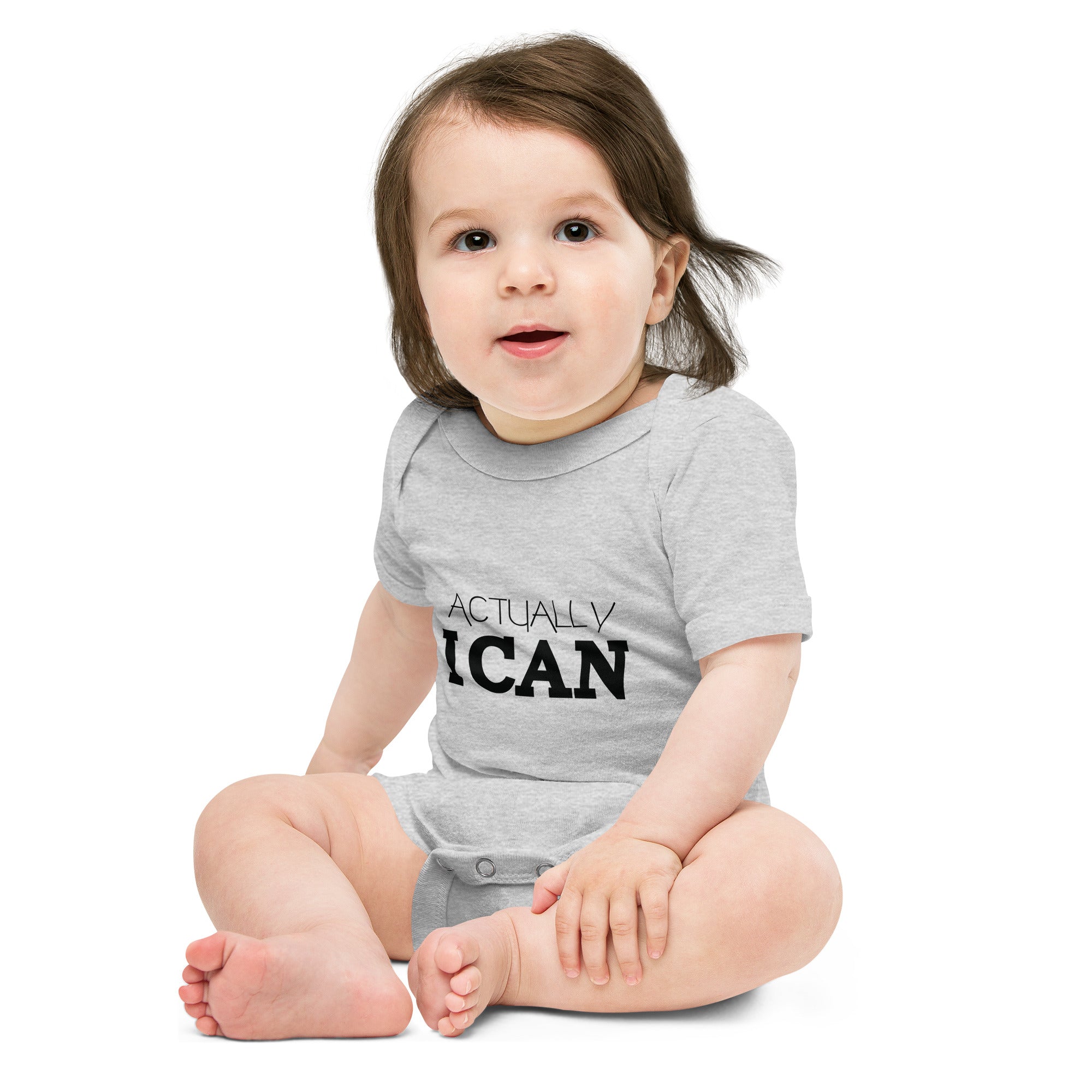 ACTUALLY I CAN - Baby short sleeve one piece