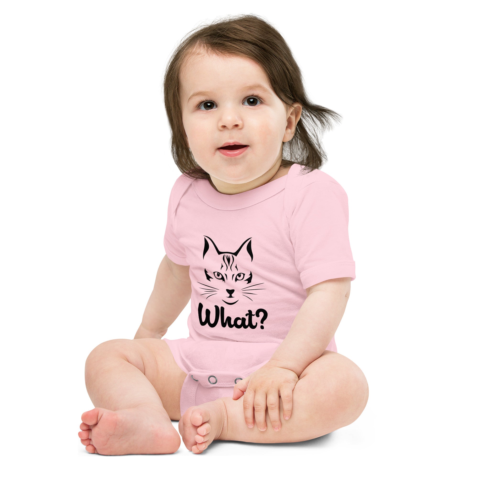 WHAT? - Baby short sleeve one piece