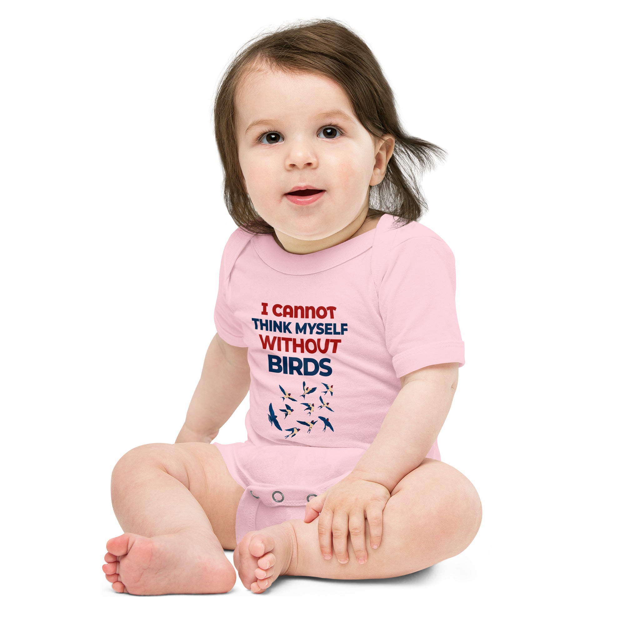 I CANNOT THINK MYSELF WITHOUT BIRDS - Baby short sleeve one piece