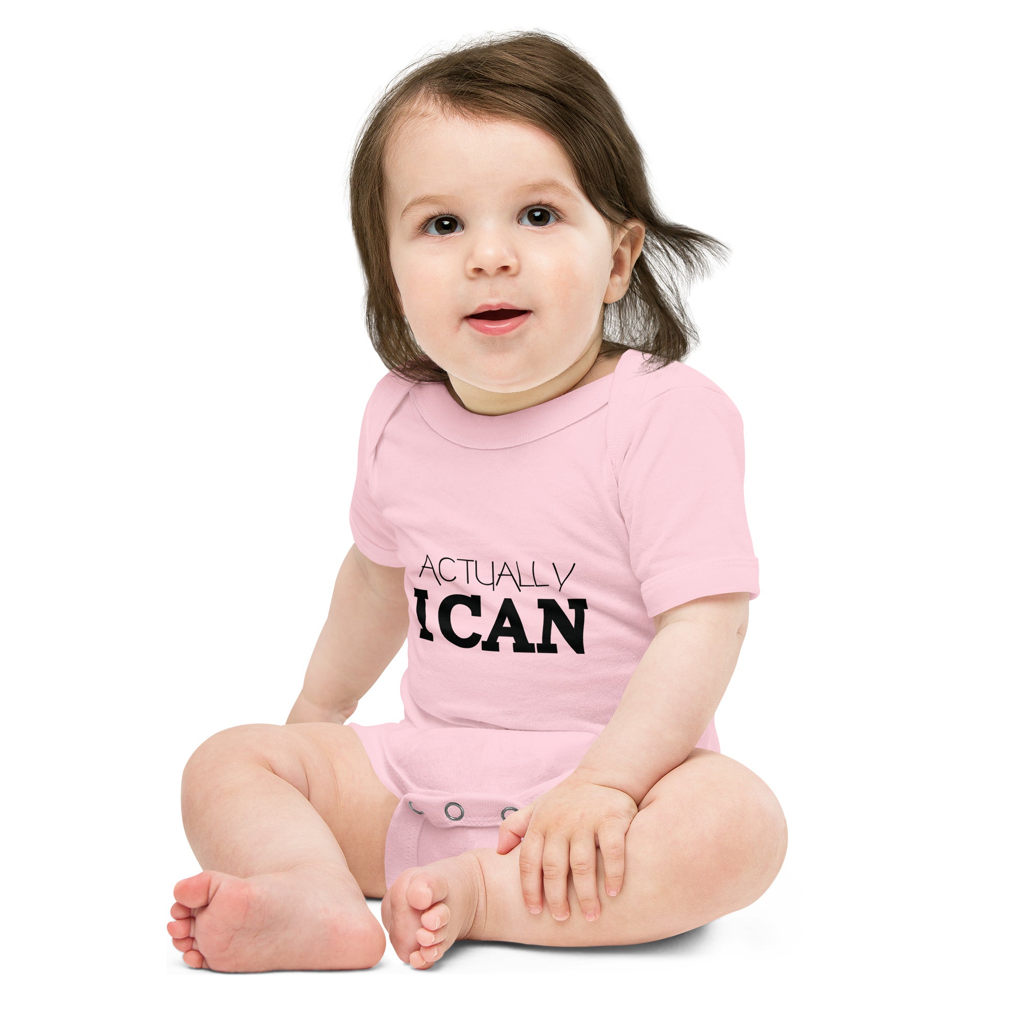 ACTUALLY I CAN - Baby short sleeve one piece