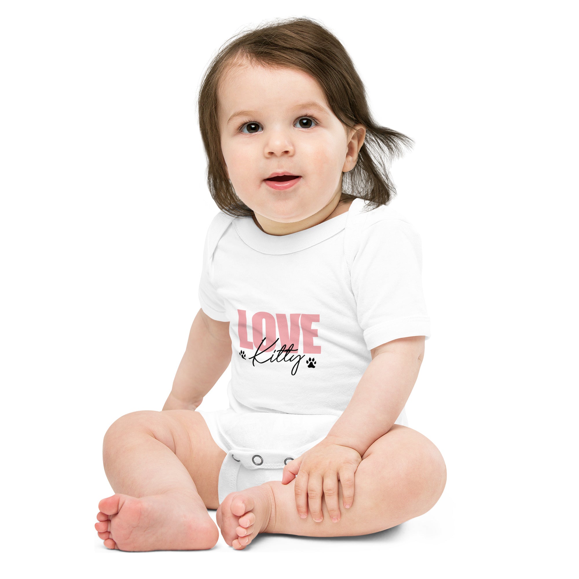 LOVE KITTY - Baby short sleeve one piece