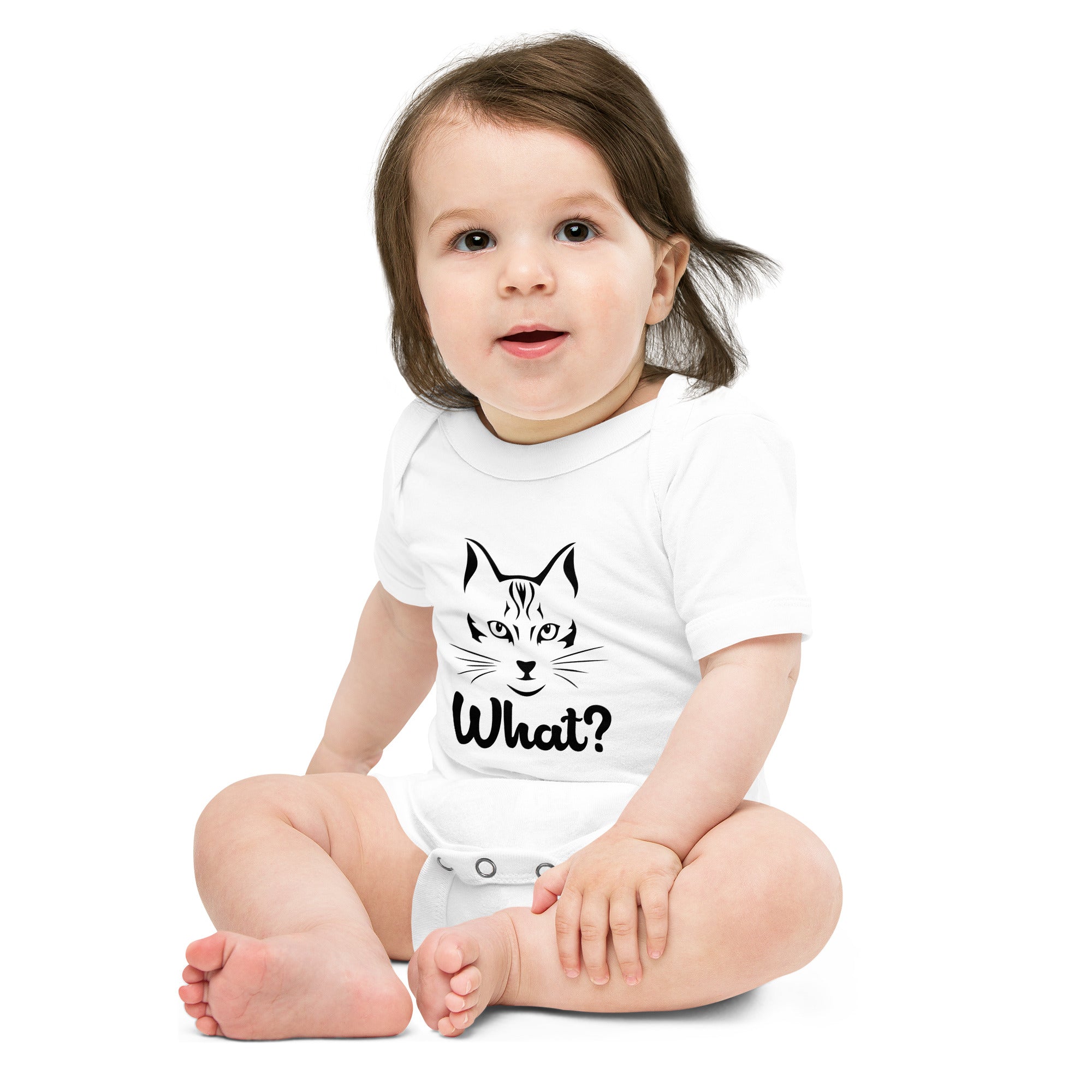 WHAT? - Baby short sleeve one piece