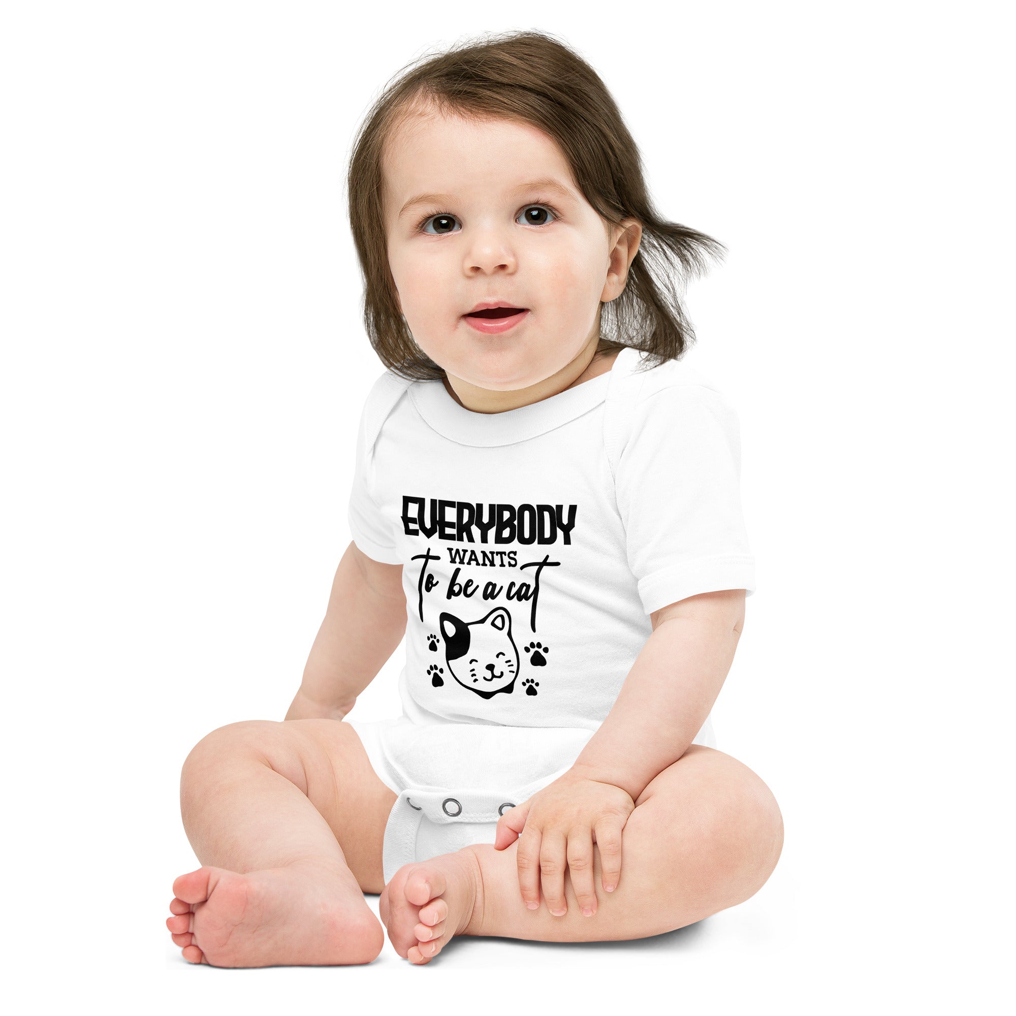 EVERYBODY WANTS TO BE A CAT - Baby short sleeve one piece