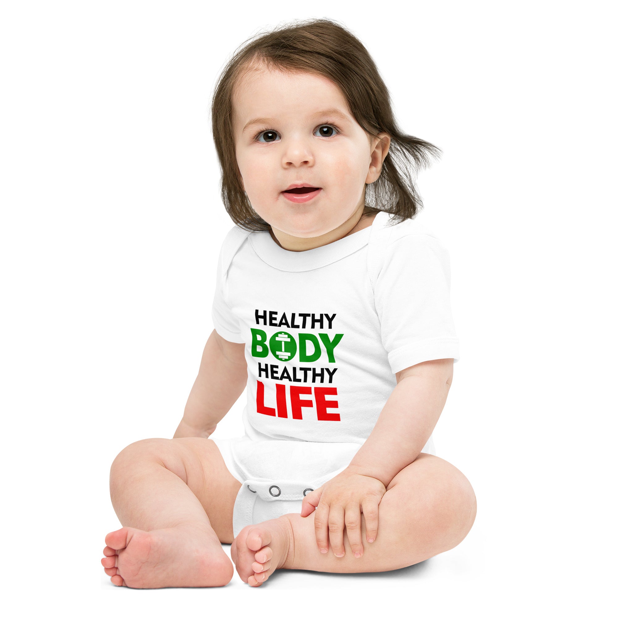 HEALTHY BODY HEALTHY LIFE - Baby short sleeve one piece