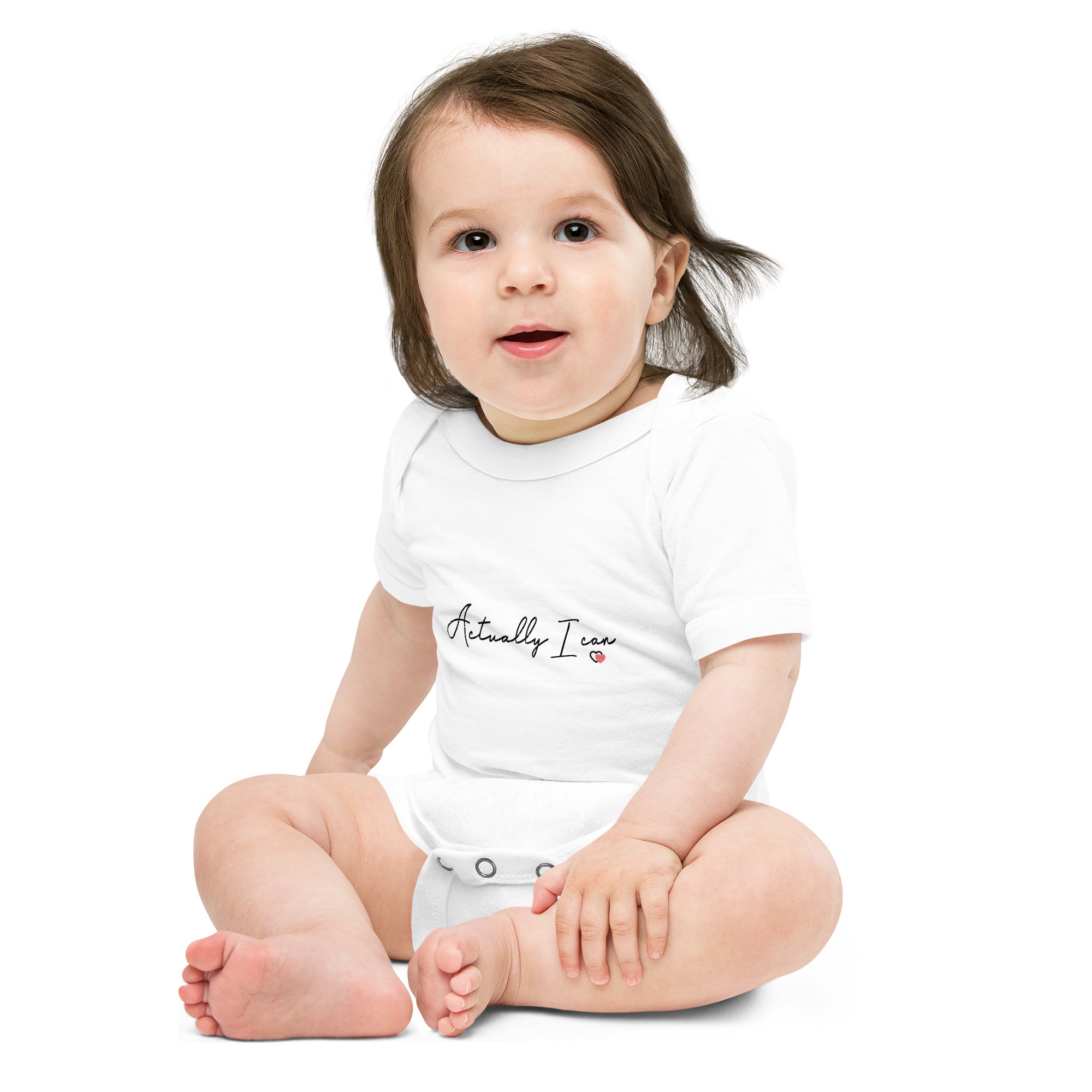 ACTUALLY I CAN - Baby short sleeve one piece