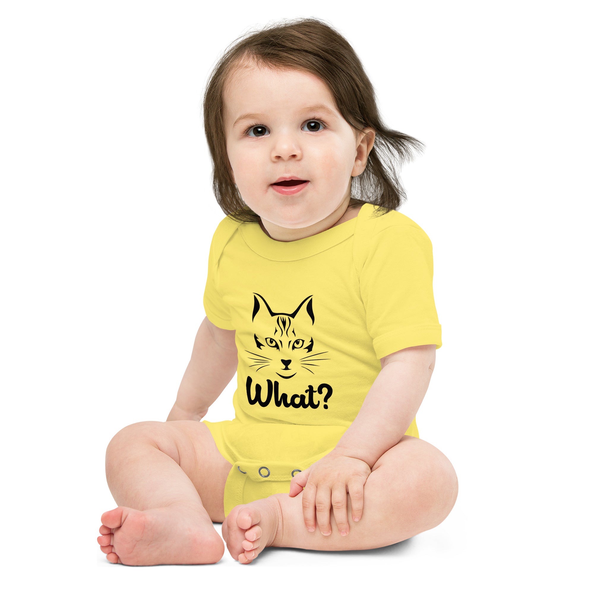 WHAT? - Baby short sleeve one piece