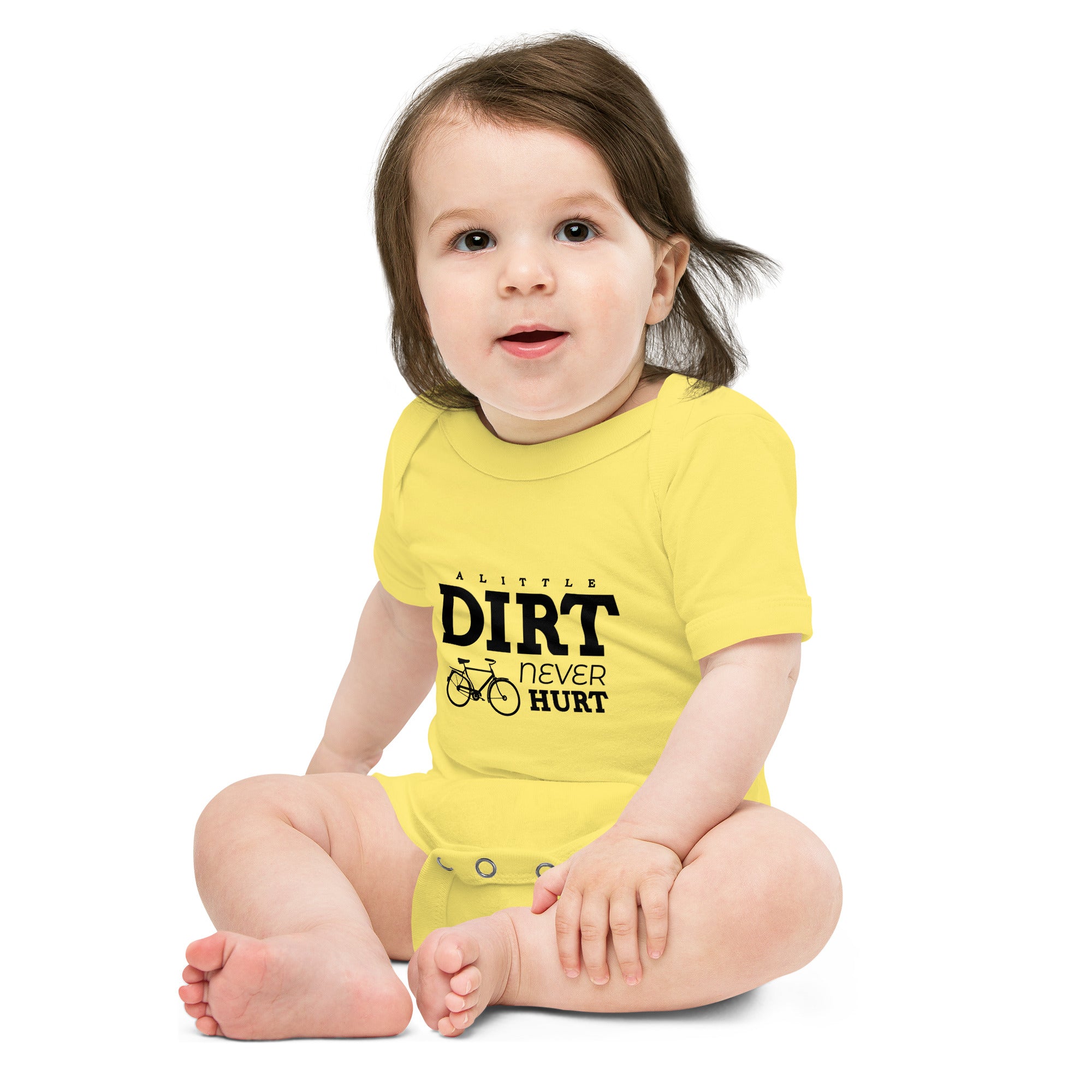 A LITTLE DIRT NEVER HURT - Baby short sleeve one piece