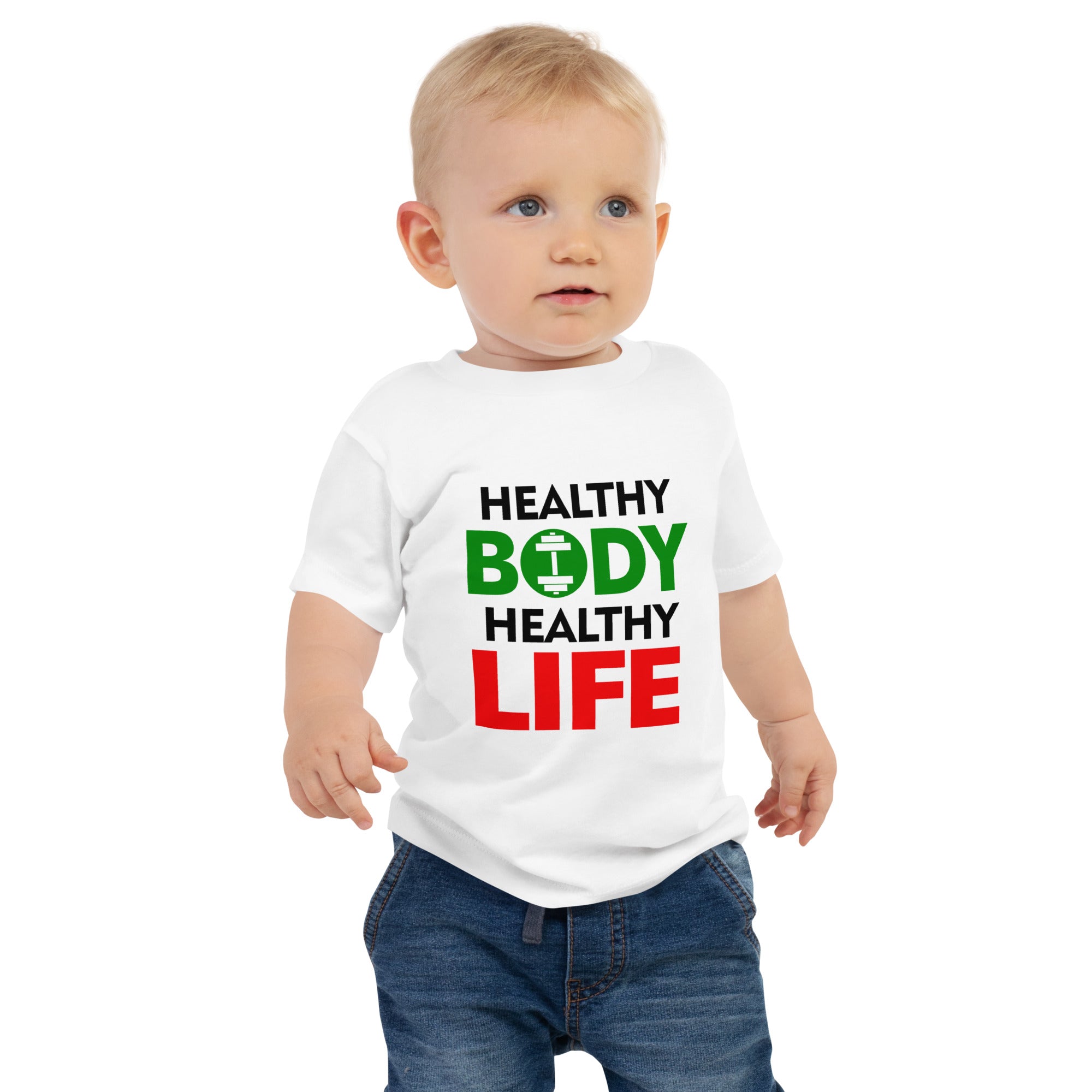 HEALTHY BODY HEALTHY LIFE - Baby Jersey Short Sleeve Tee