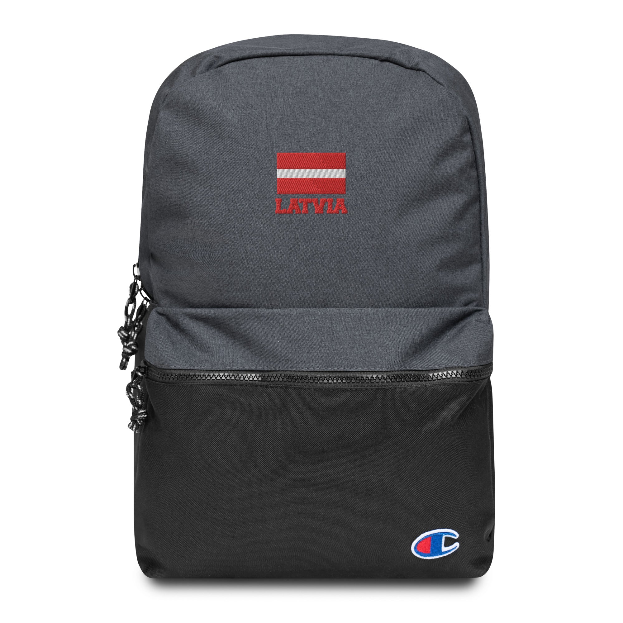 LATVIA - Embroidered Champion Backpack