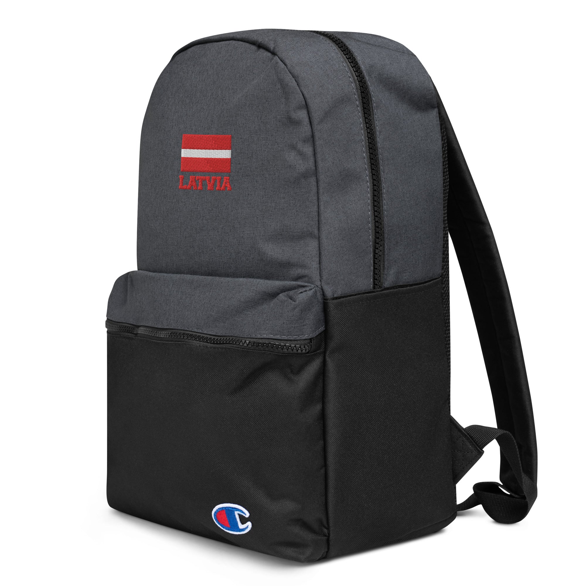 LATVIA - Embroidered Champion Backpack