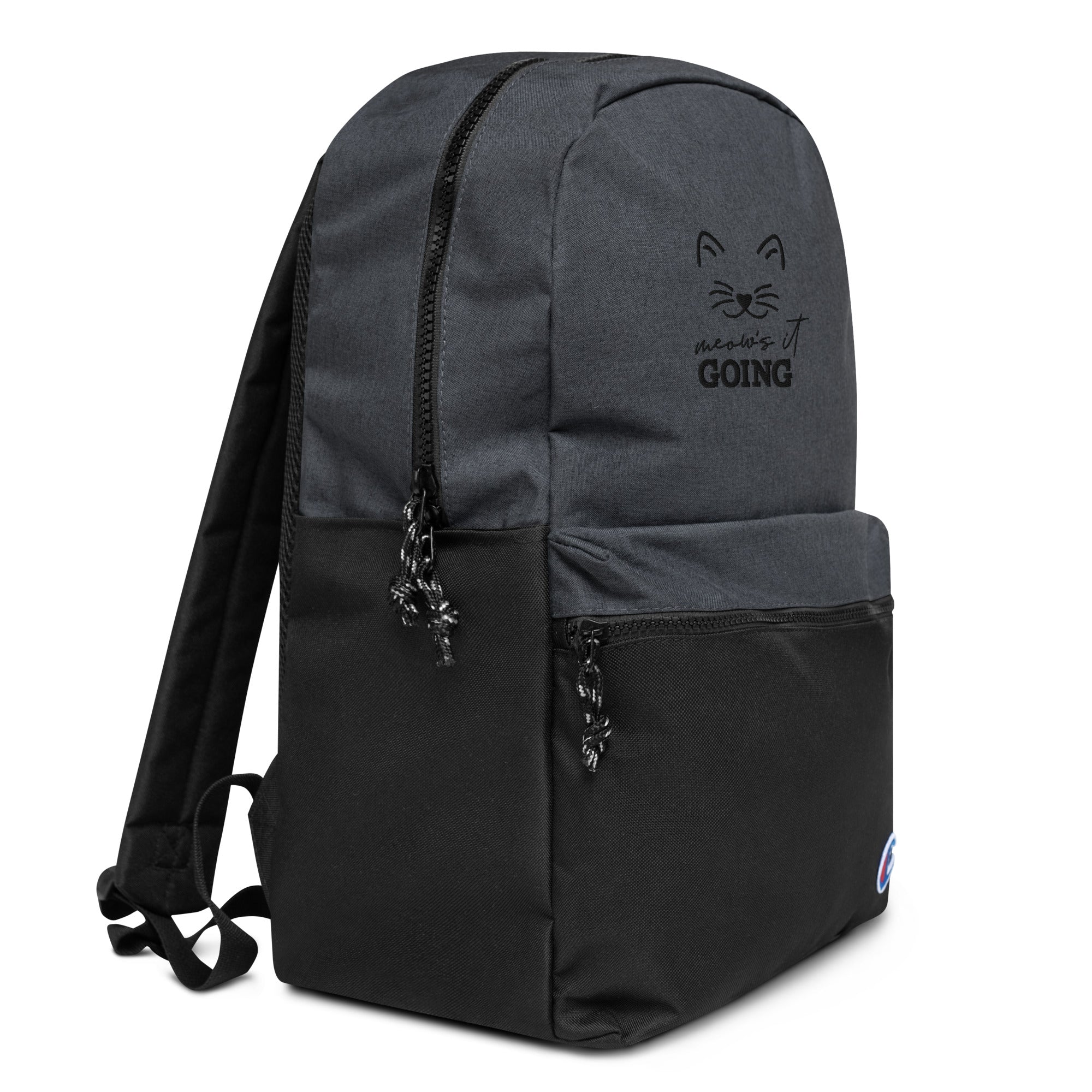 MEOW'S IT GOING - Embroidered Champion Backpack