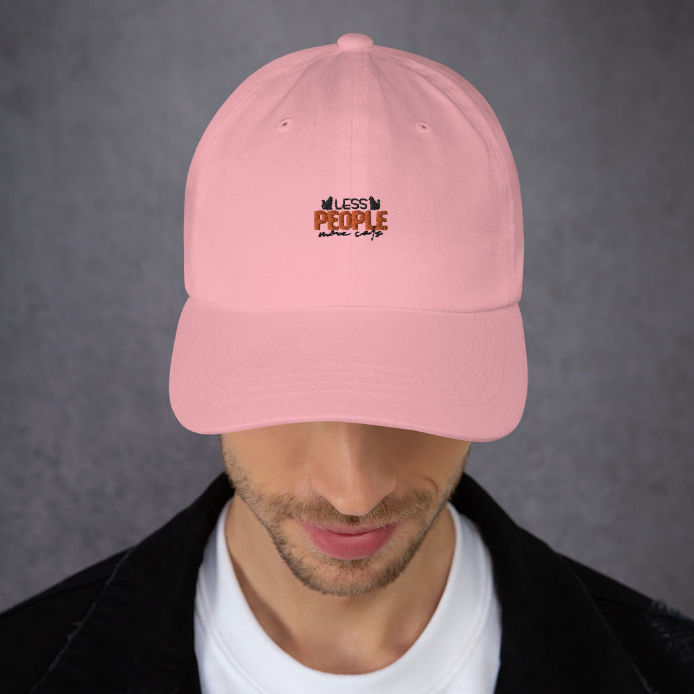 LESS PEOPLE MORE CATS - Dad hat