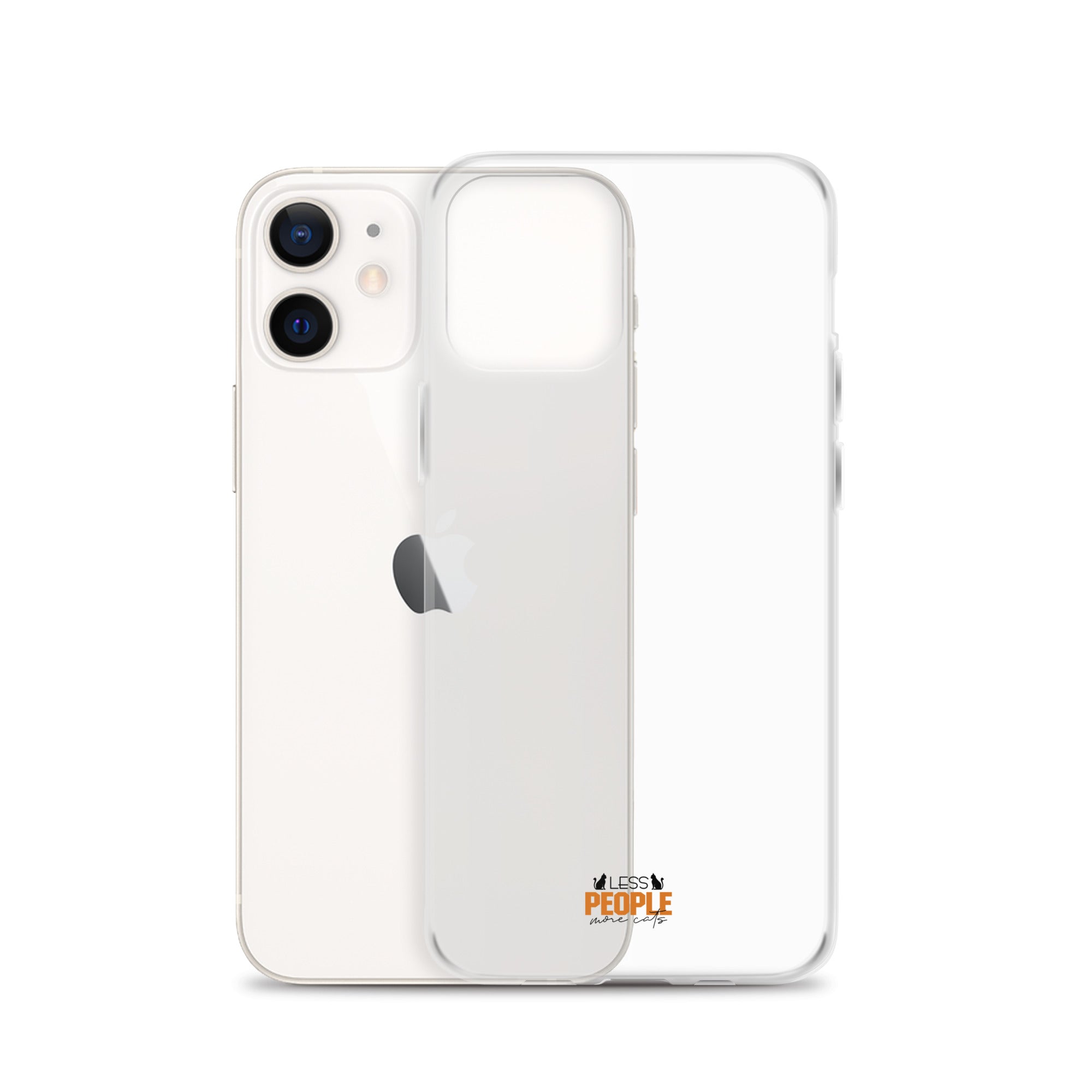 LESS PEOPLE MORE CATS - Clear Case for iPhone®