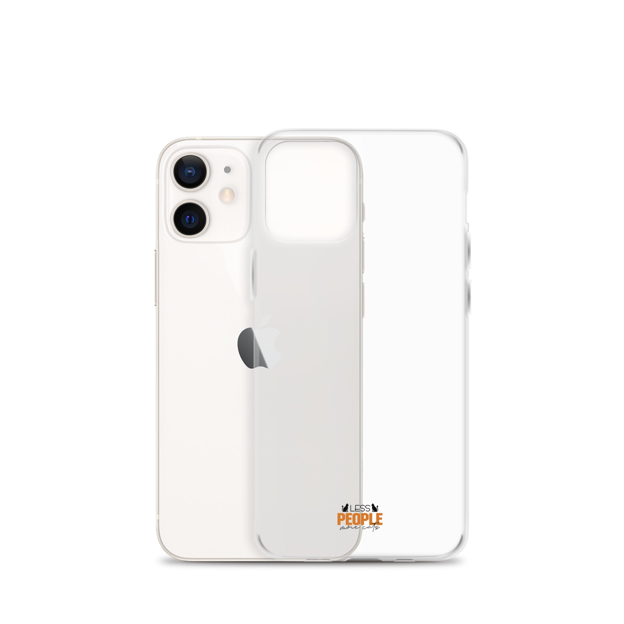 LESS PEOPLE MORE CATS - Clear Case for iPhone®