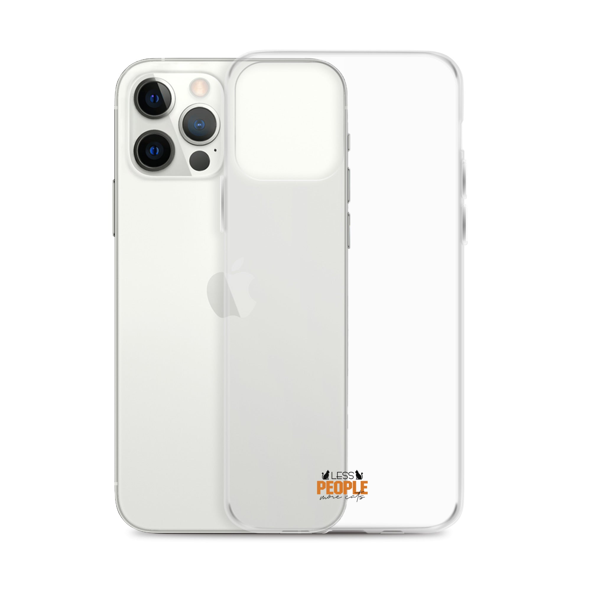 LESS PEOPLE MORE CATS - Clear Case for iPhone®