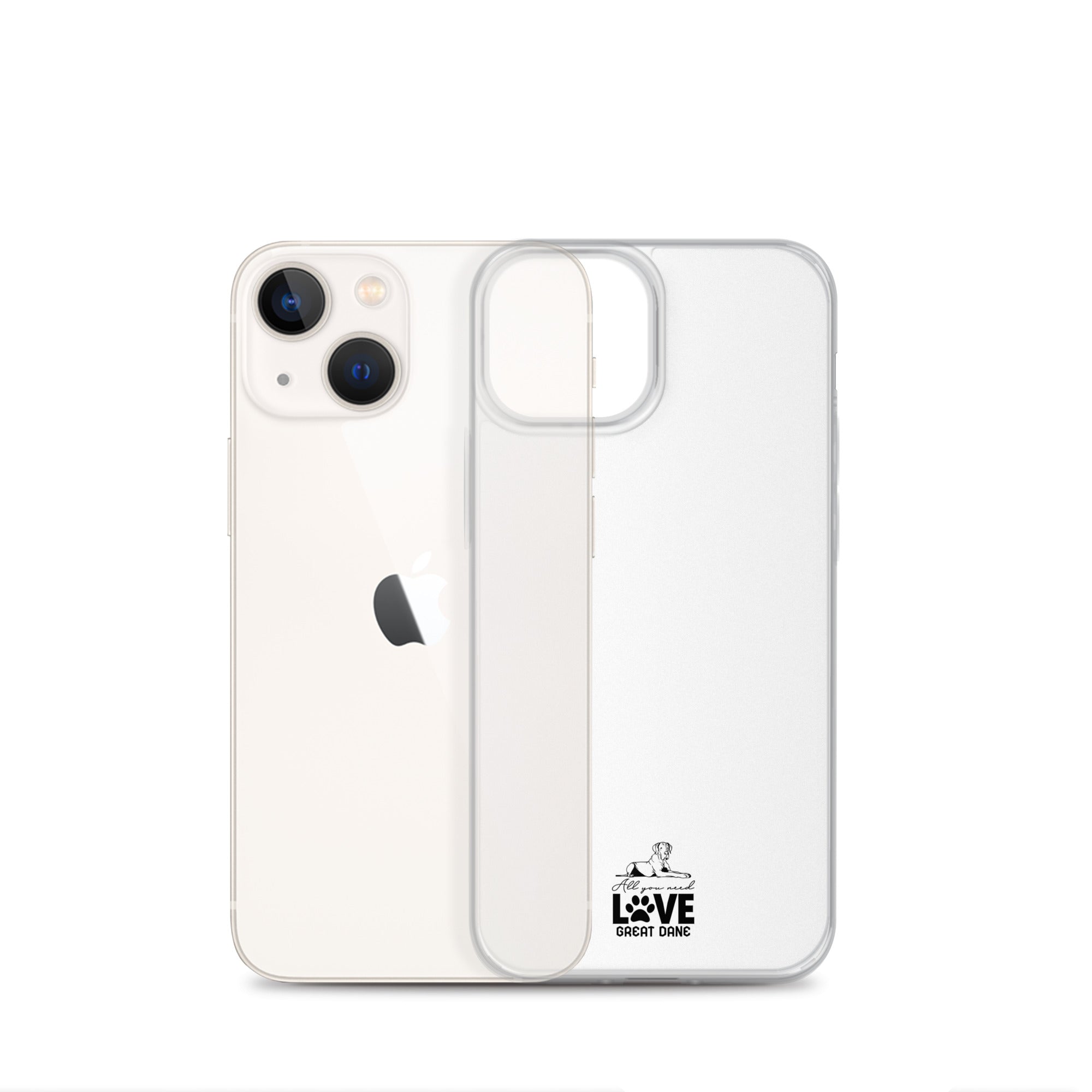 ALL YOU NEED LOVE GREAT DANE - Clear Case for iPhone®