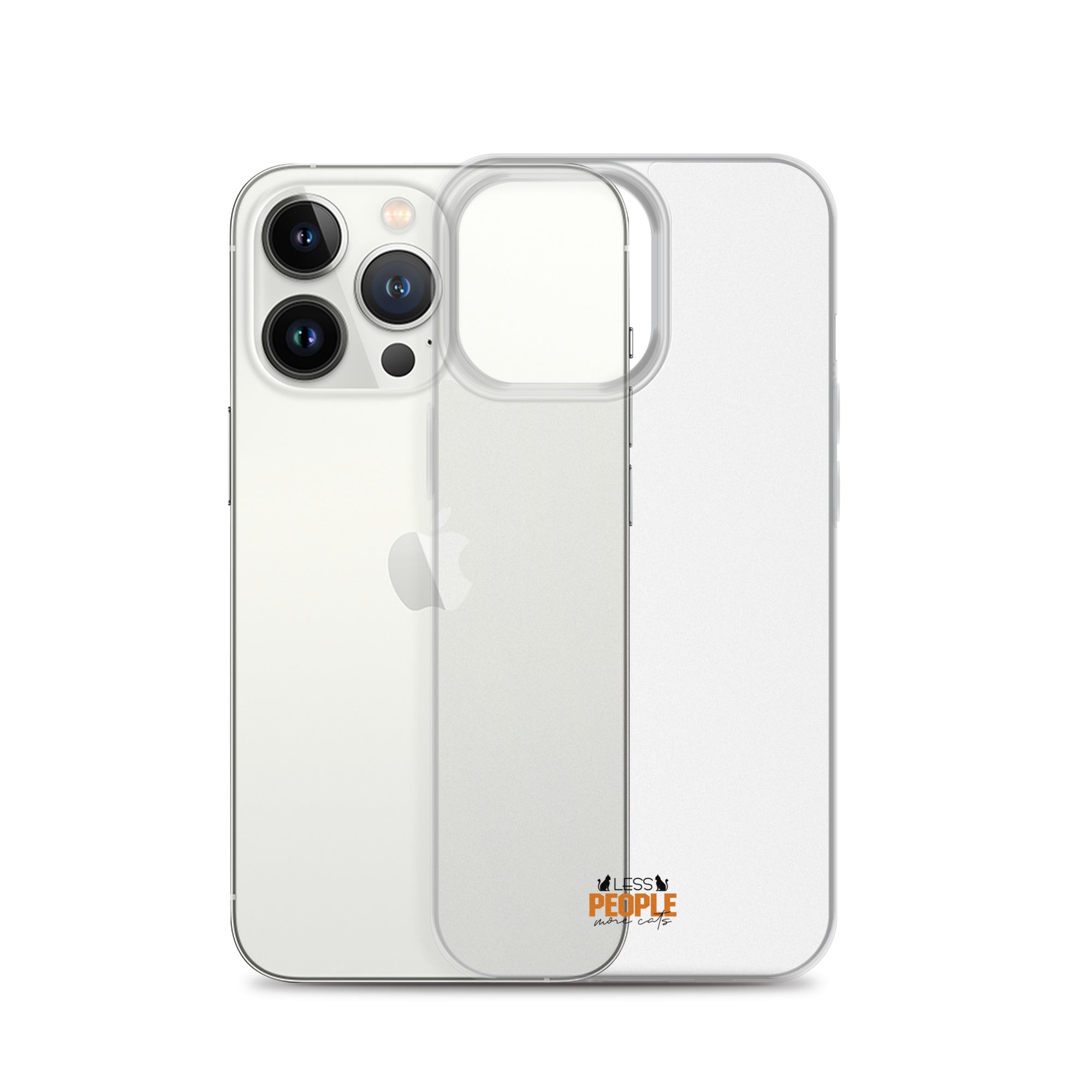 LESS PEOPLE MORE CATS - Clear Case for iPhone®