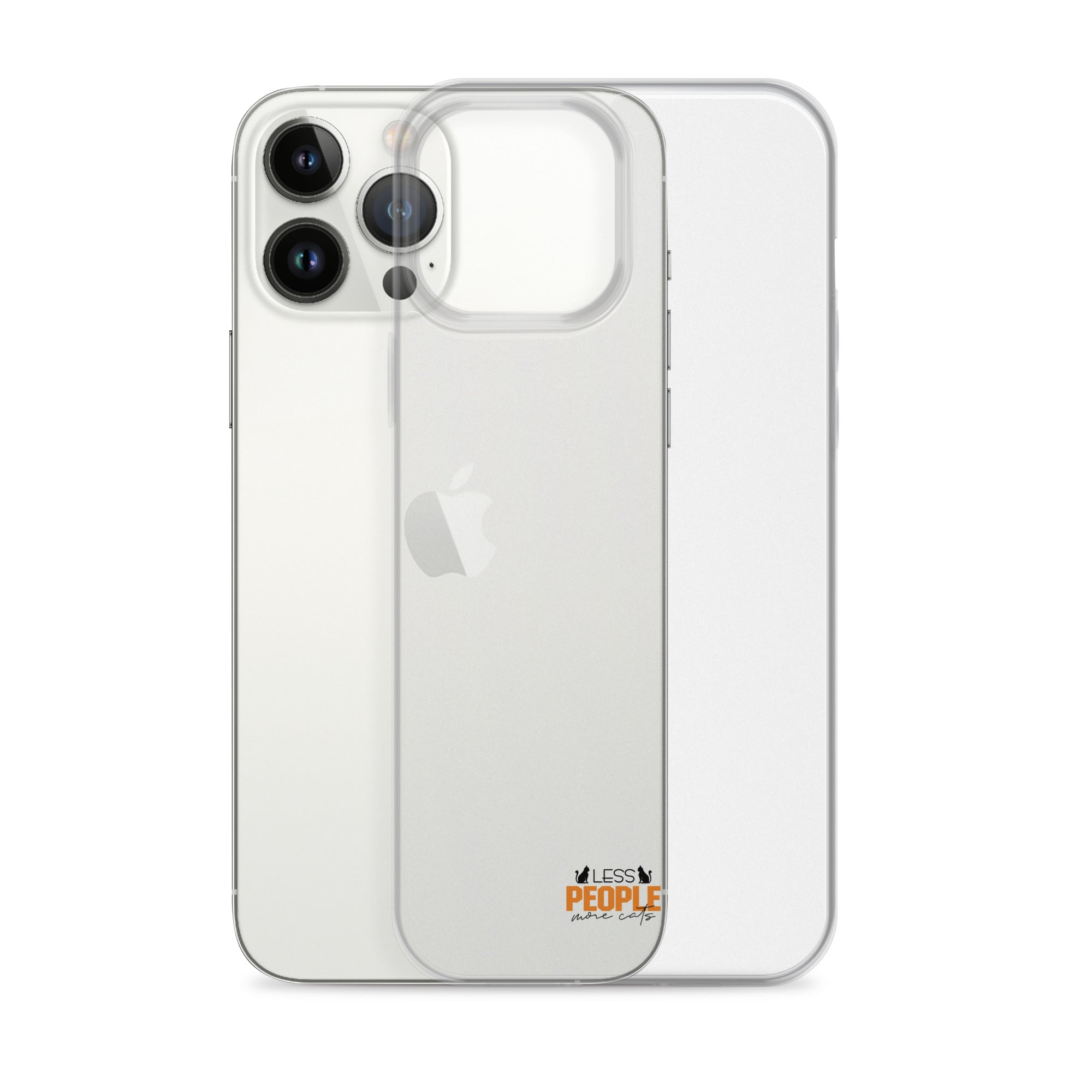 LESS PEOPLE MORE CATS - Clear Case for iPhone®