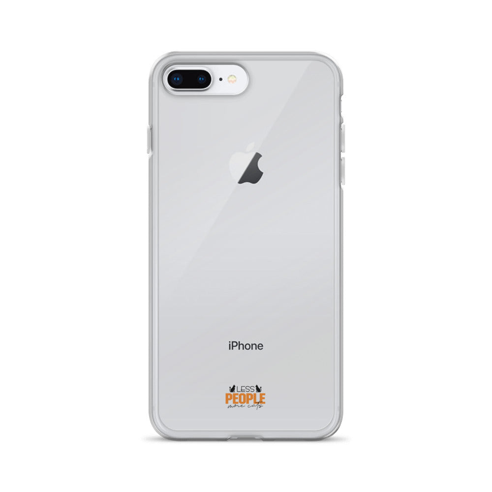 LESS PEOPLE MORE CATS - Clear Case for iPhone®