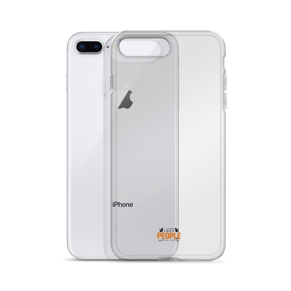 LESS PEOPLE MORE CATS - Clear Case for iPhone®