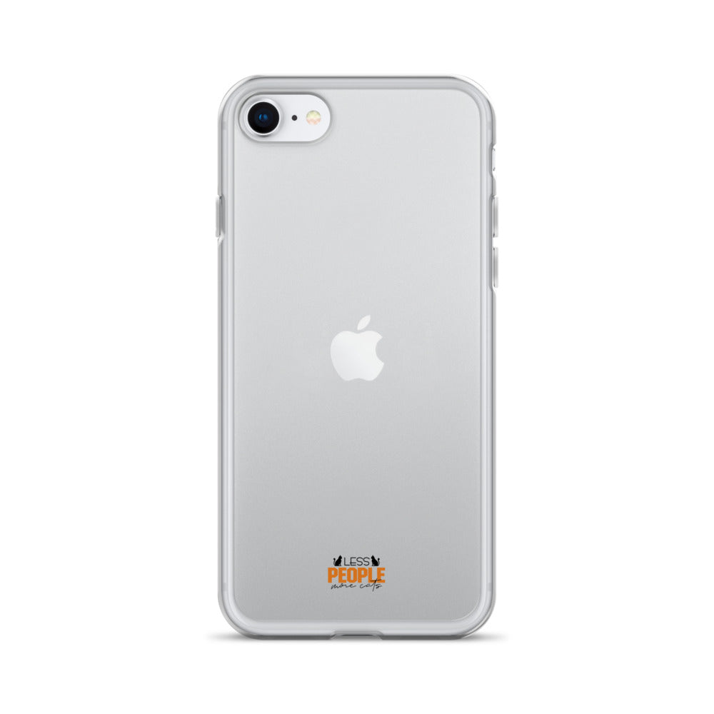 LESS PEOPLE MORE CATS - Clear Case for iPhone®