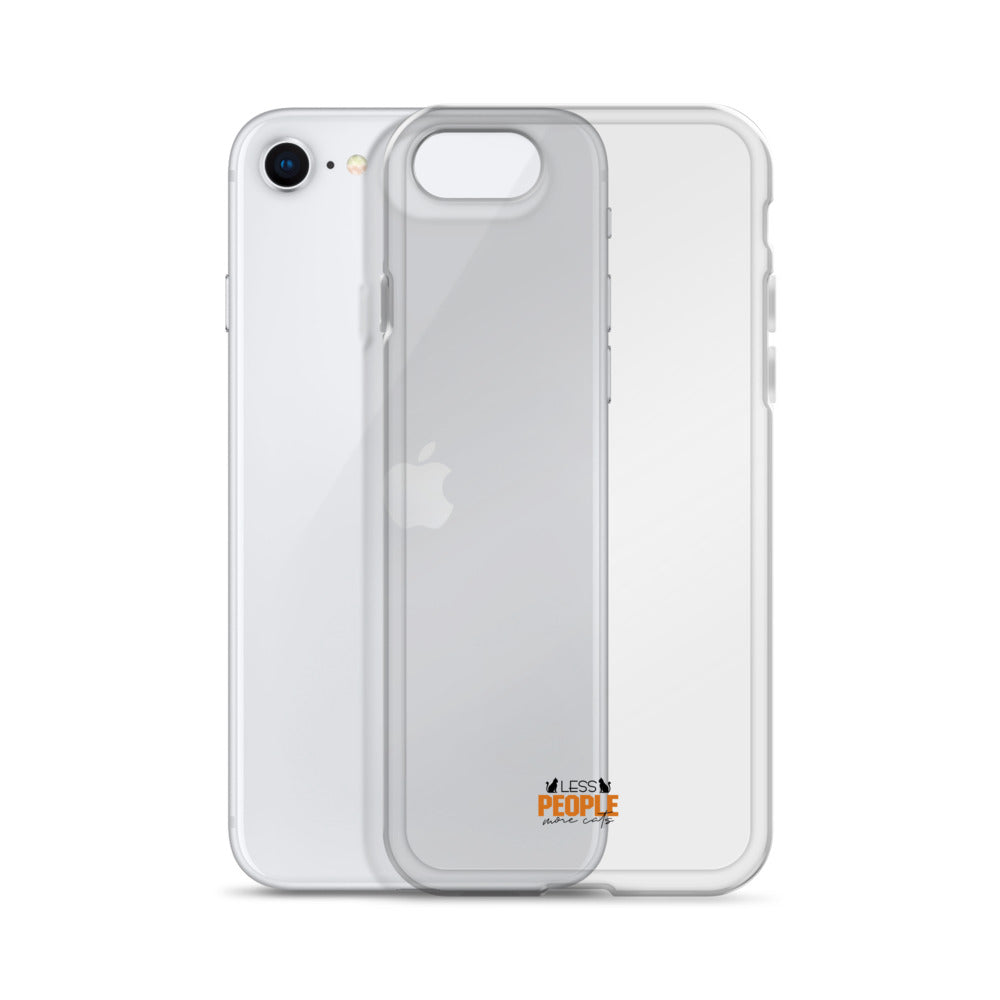 LESS PEOPLE MORE CATS - Clear Case for iPhone®