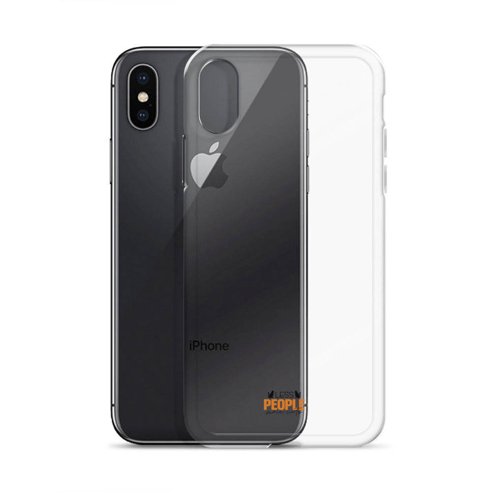 LESS PEOPLE MORE CATS - Clear Case for iPhone®