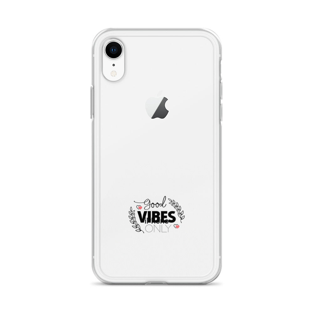 GOOD VIBES ONLY - Clear Case for iPhone®