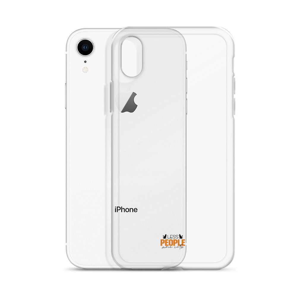 LESS PEOPLE MORE CATS - Clear Case for iPhone®