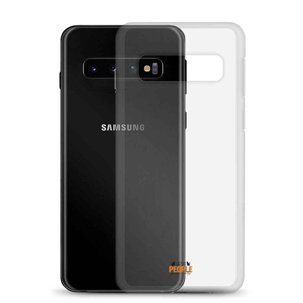 LESS PEOPLE MORE CATS - Clear Case for Samsung®