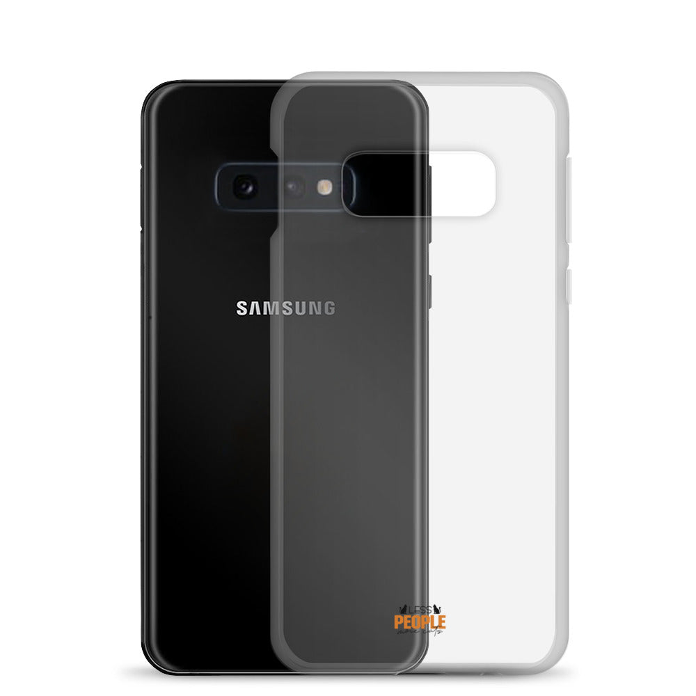 LESS PEOPLE MORE CATS - Clear Case for Samsung®