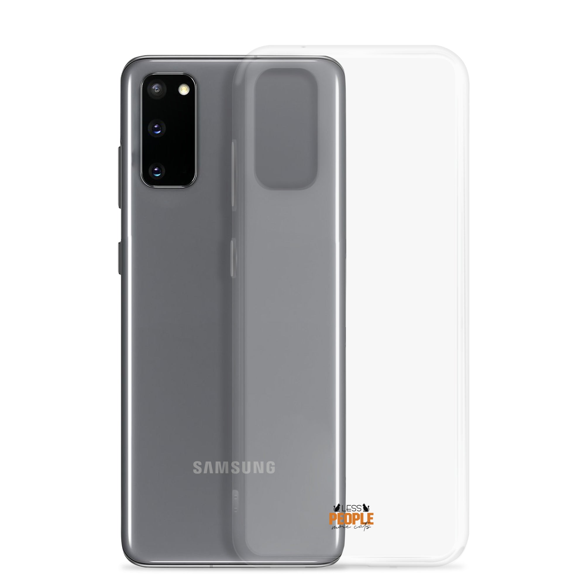 LESS PEOPLE MORE CATS - Clear Case for Samsung®