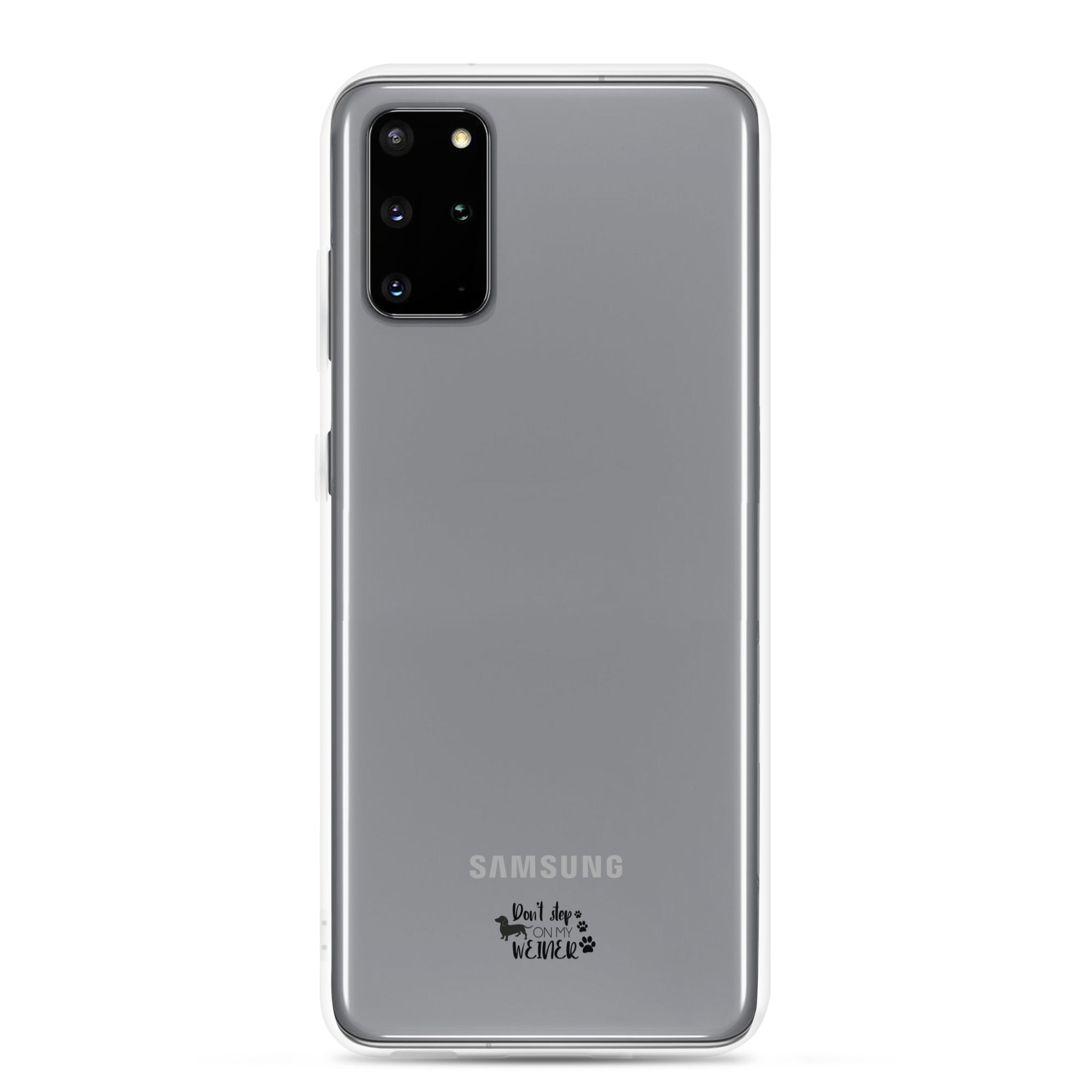 DON'T STEP ON MY WEINER - Clear Case for Samsung®