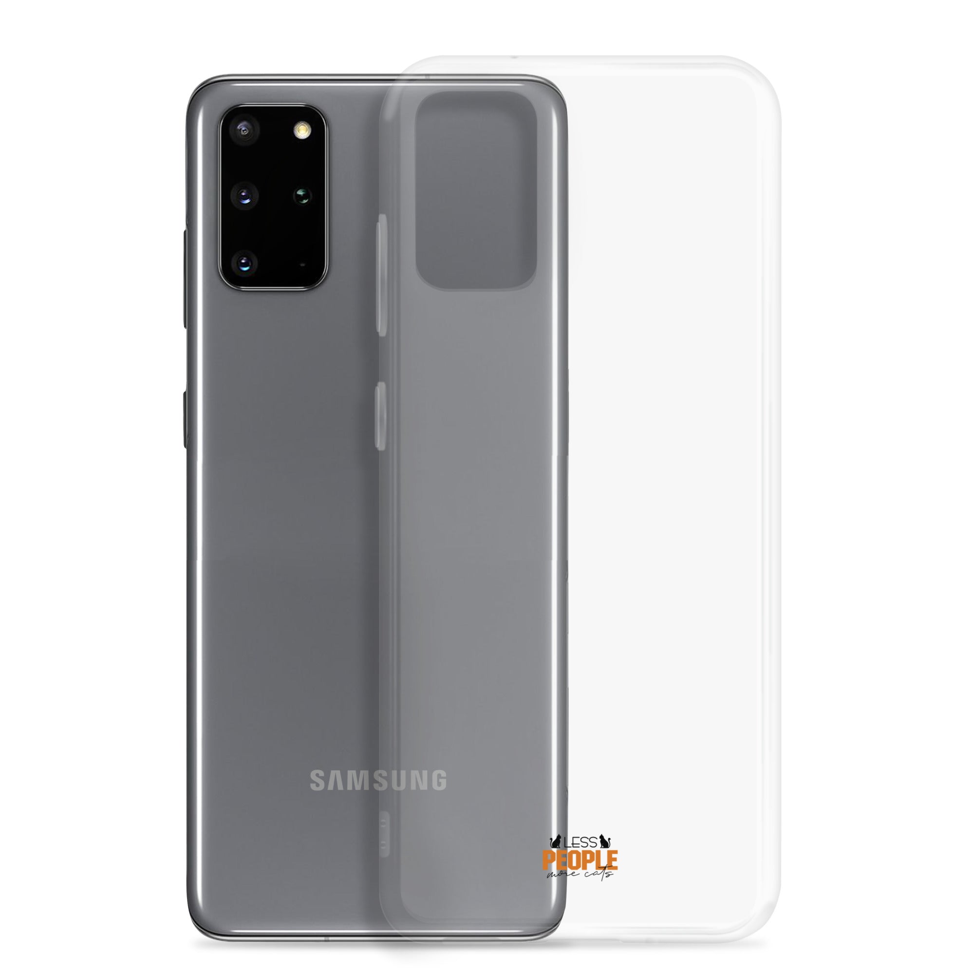 LESS PEOPLE MORE CATS - Clear Case for Samsung®