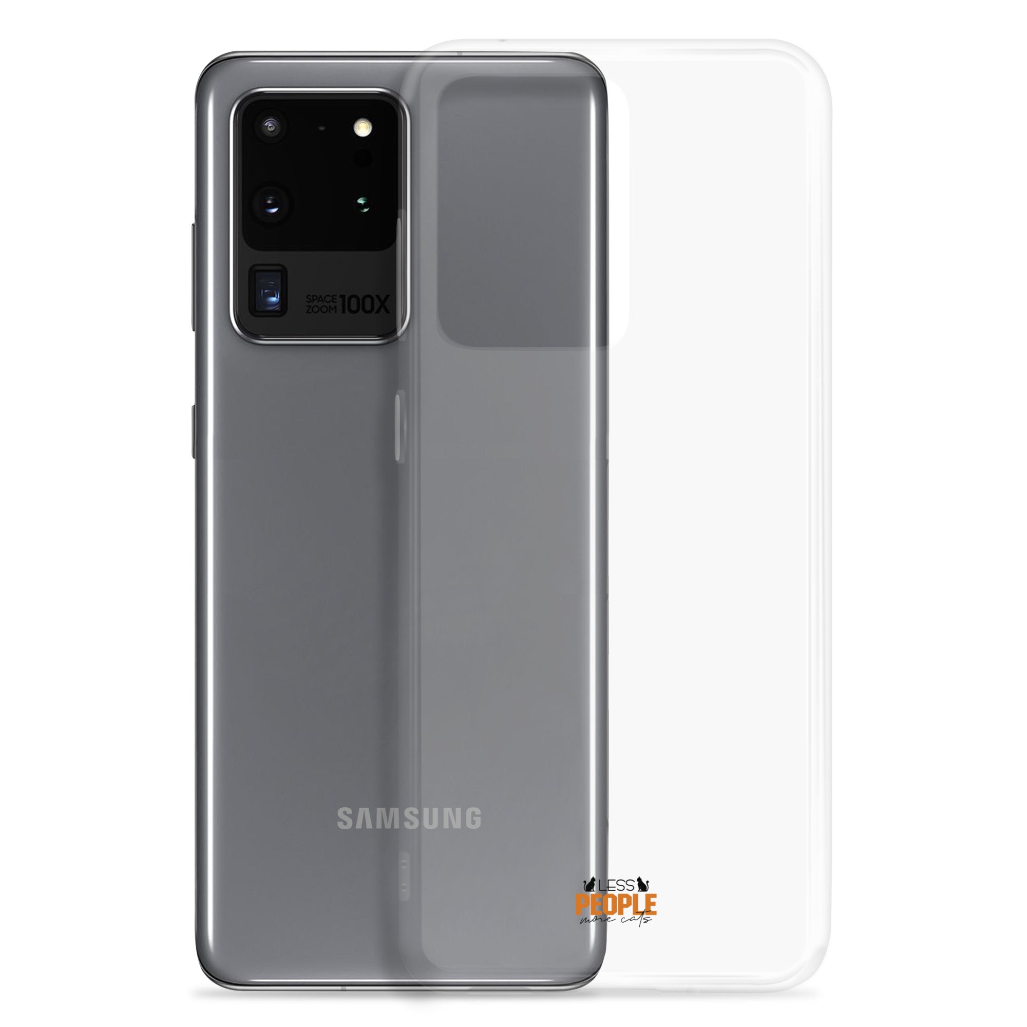 LESS PEOPLE MORE CATS - Clear Case for Samsung®