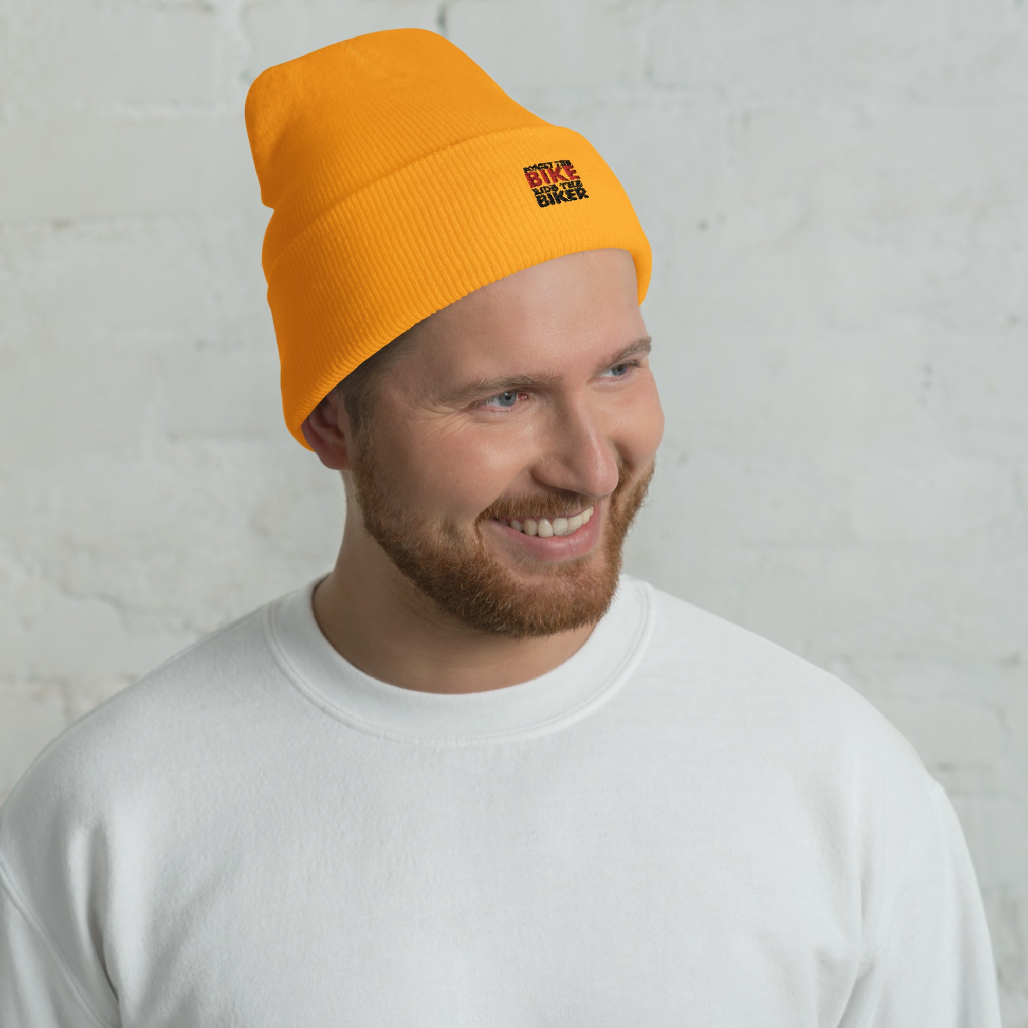 FORGET THE BIKE RIDE THE BIKER - Cuffed Beanie