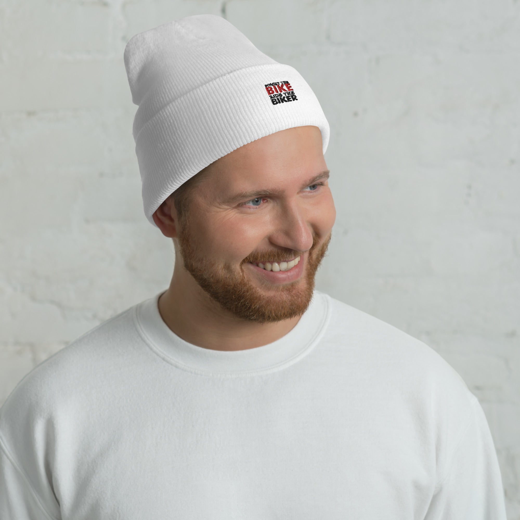 FORGET THE BIKE RIDE THE BIKER - Cuffed Beanie