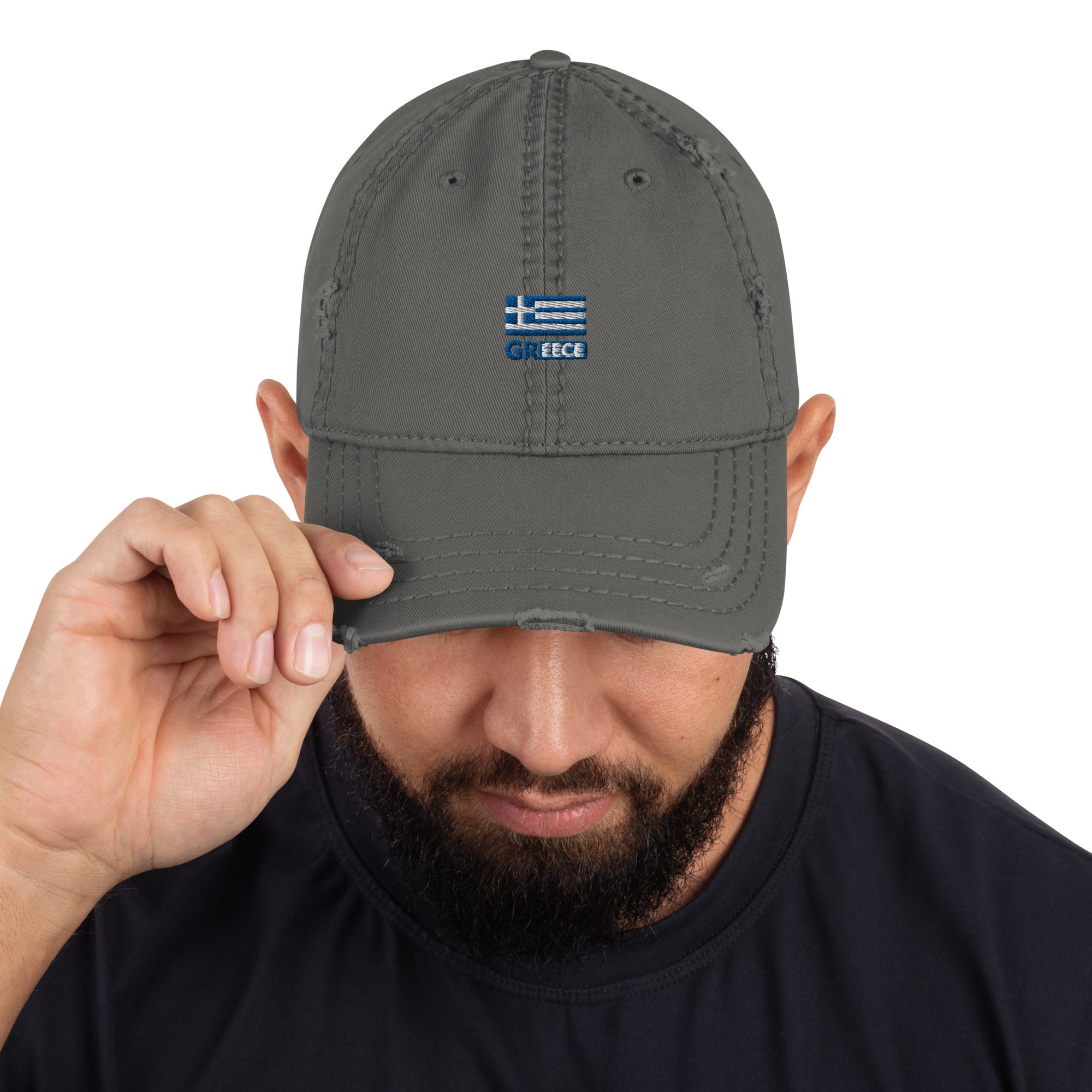 GREECE - Distressed Dad Hat