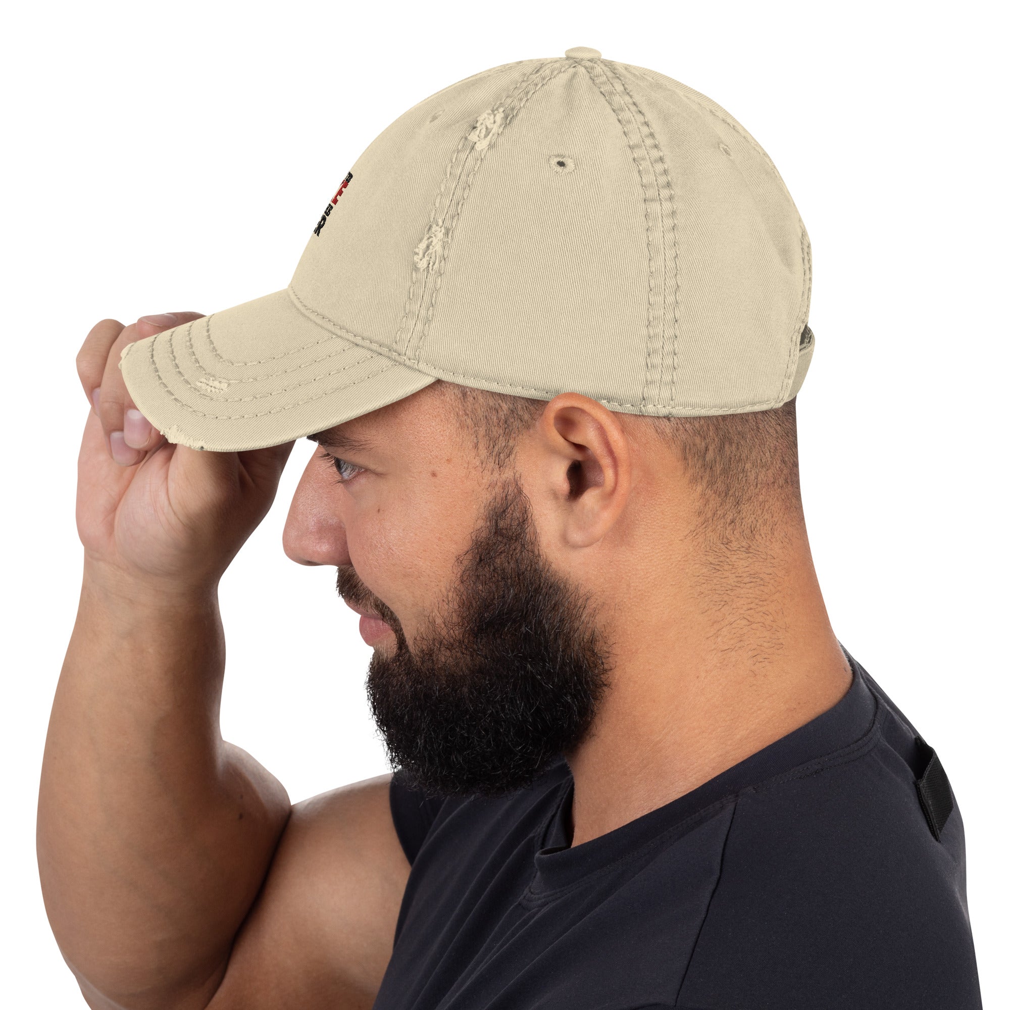 FORGET THE BIKE RIDE THE BIKER - Distressed Dad Hat