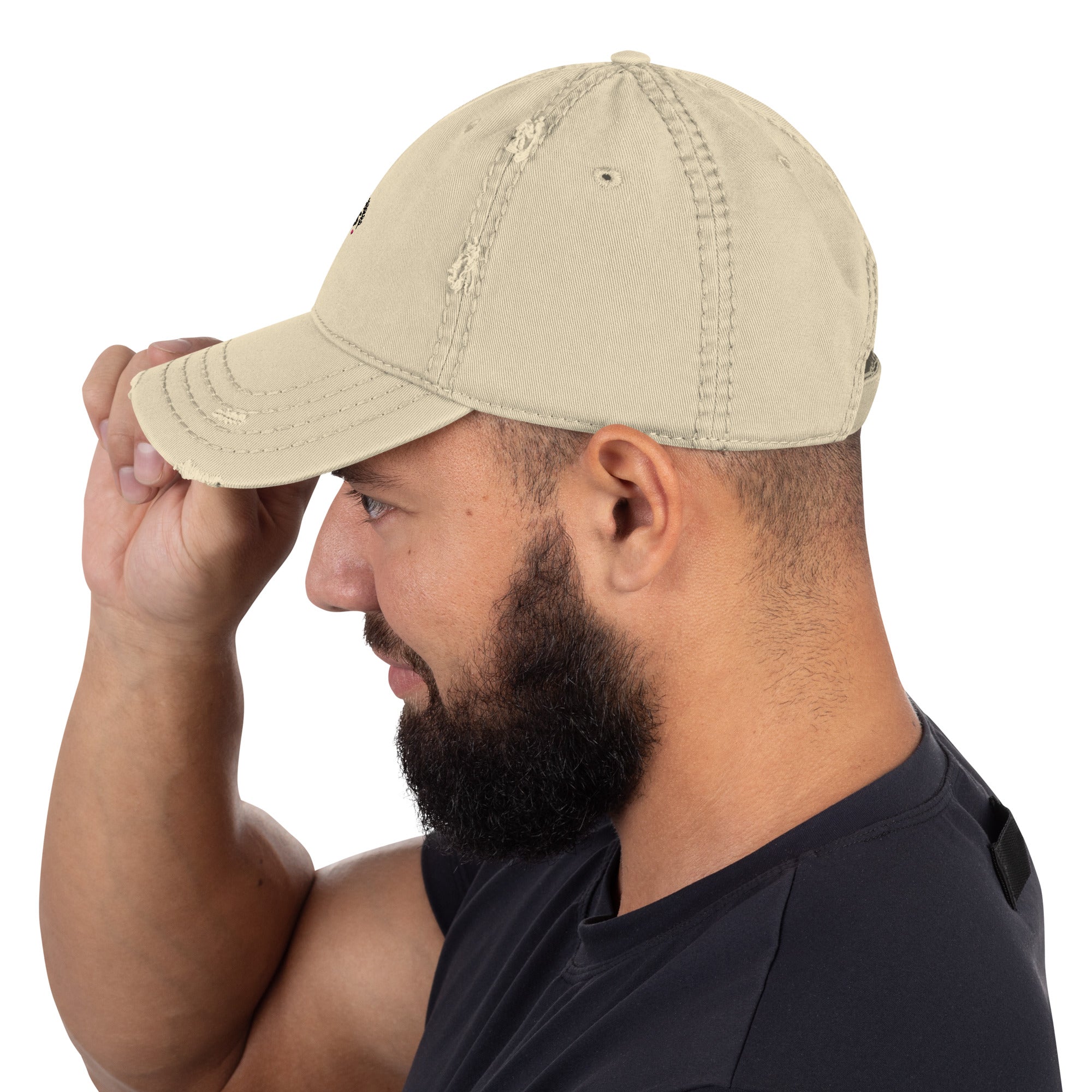 GOOD VIBES ONLY - Distressed Dad Hat