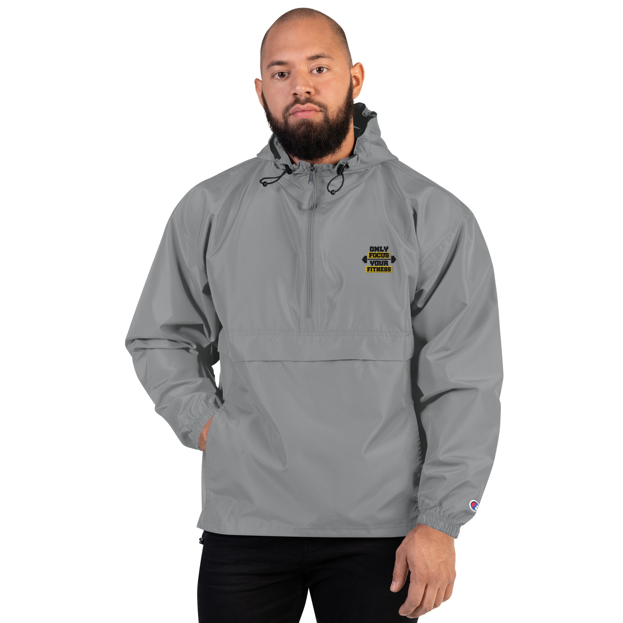 ONLY FOCUS YOUR FITNESS - Embroidered Champion Packable Jacket