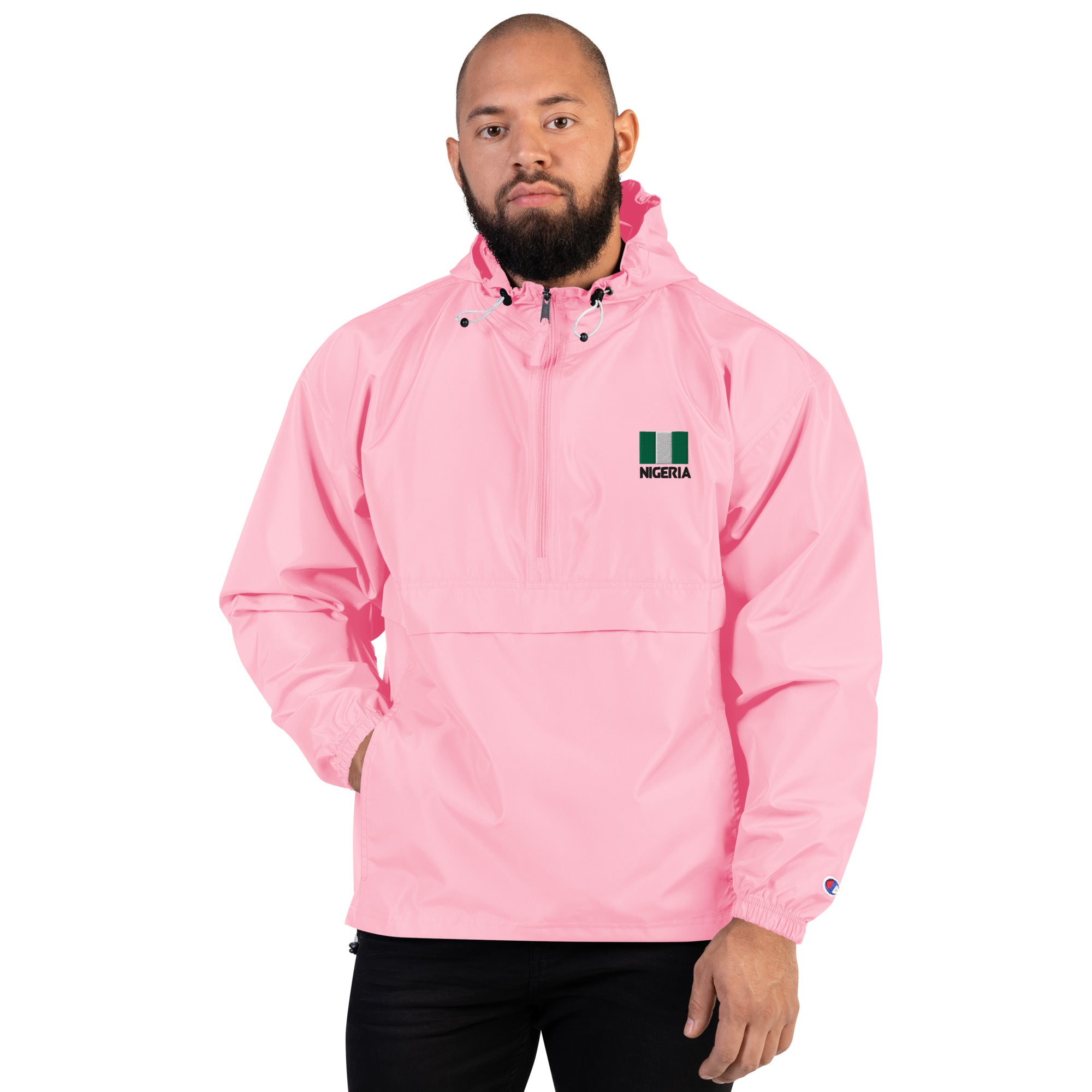 NIGERIA - Embroidered Champion Packable Jacket