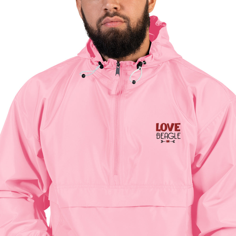 LOVE BEAGLE - Embroidered Champion Packable Jacket