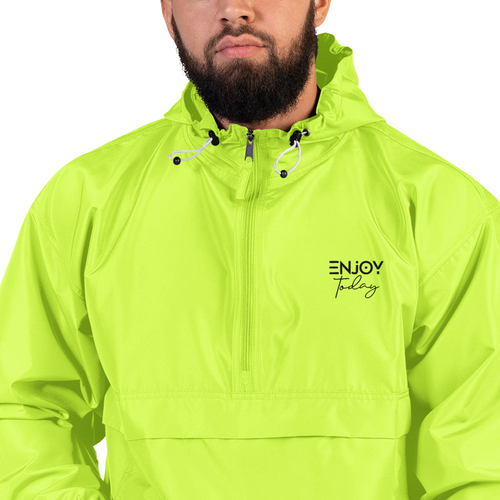 ENJOY TODAY - Embroidered Champion Packable Jacket